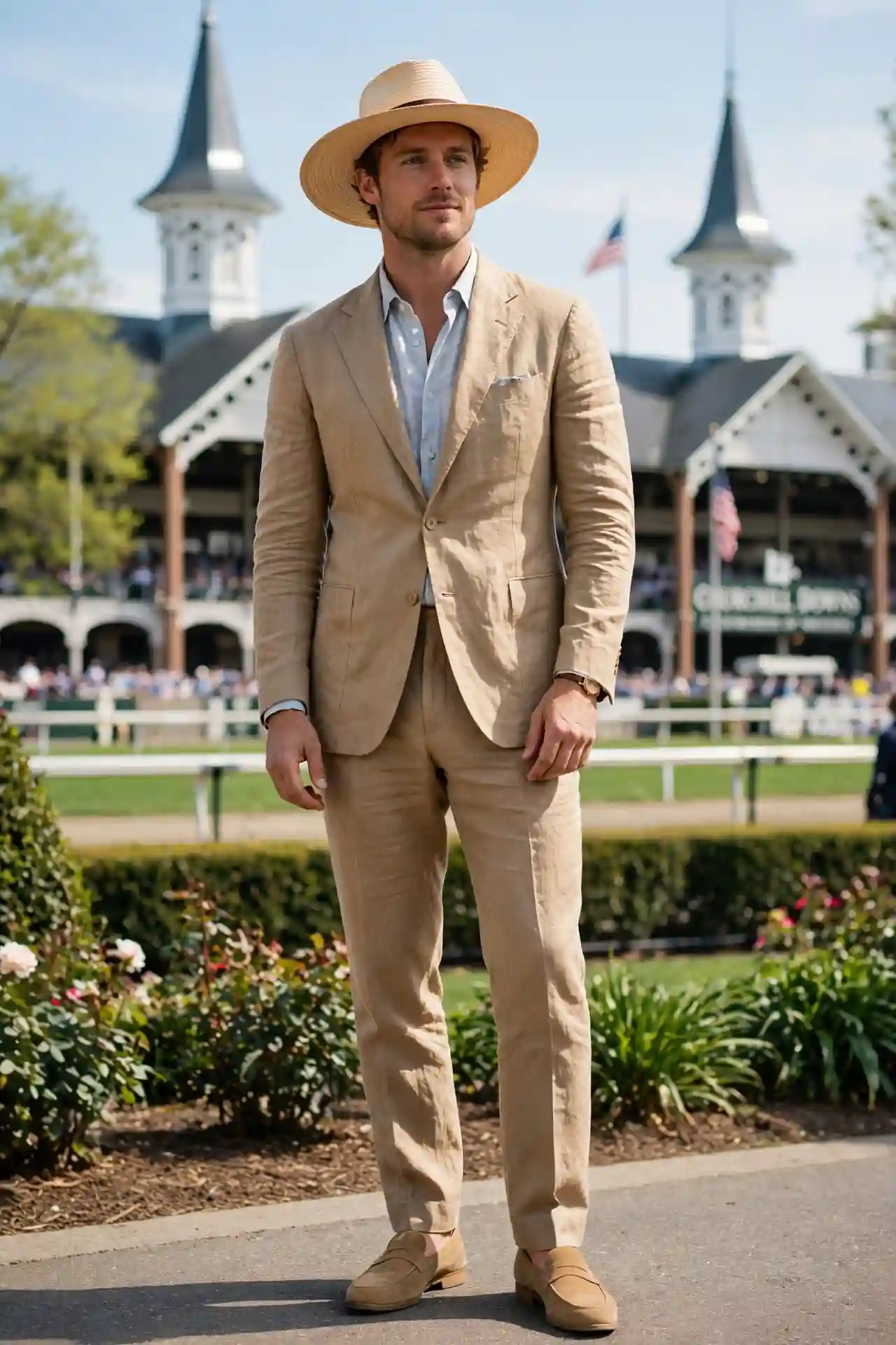 15 Kentucky Derby Outfits for Men That Stand Out 5 The Linen Suit — Effortless and Actually Appropriate