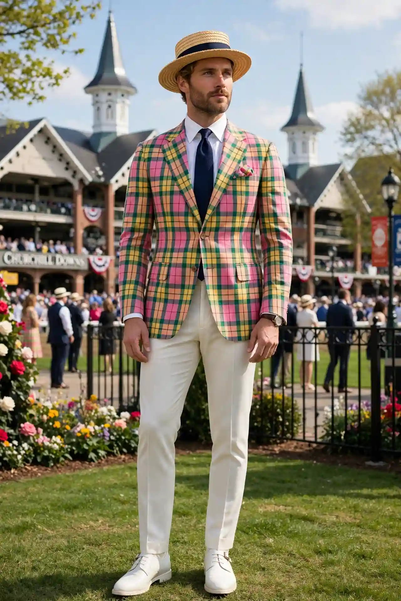 15 Kentucky Derby Outfits for Men That Stand Out 14 The Madras Blazer — Controlled Chaos in Plaid