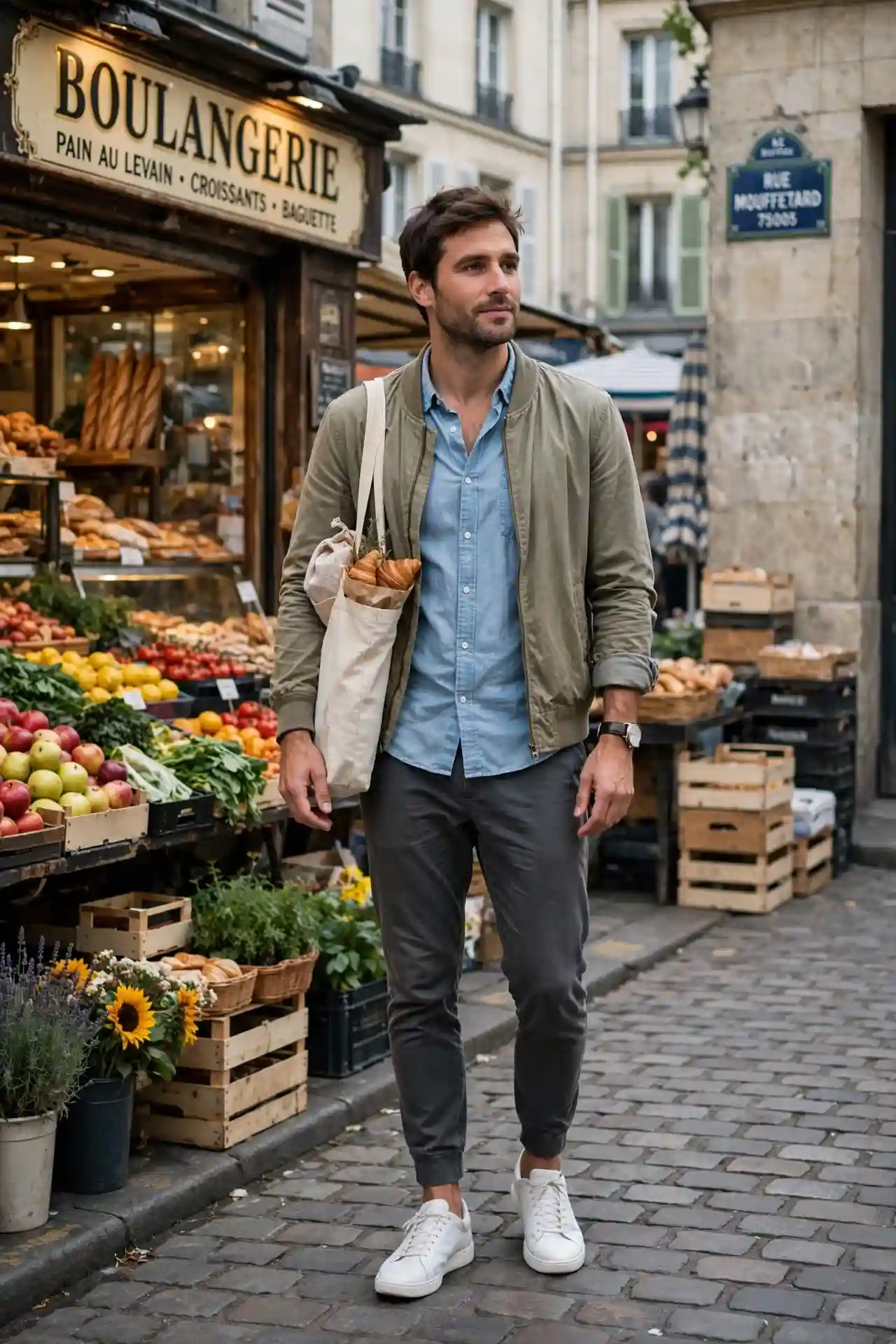 12 Paris Outfits for Men That Look Sharp Every Time 12 The Market Morning — Rue Mouffetard Ready