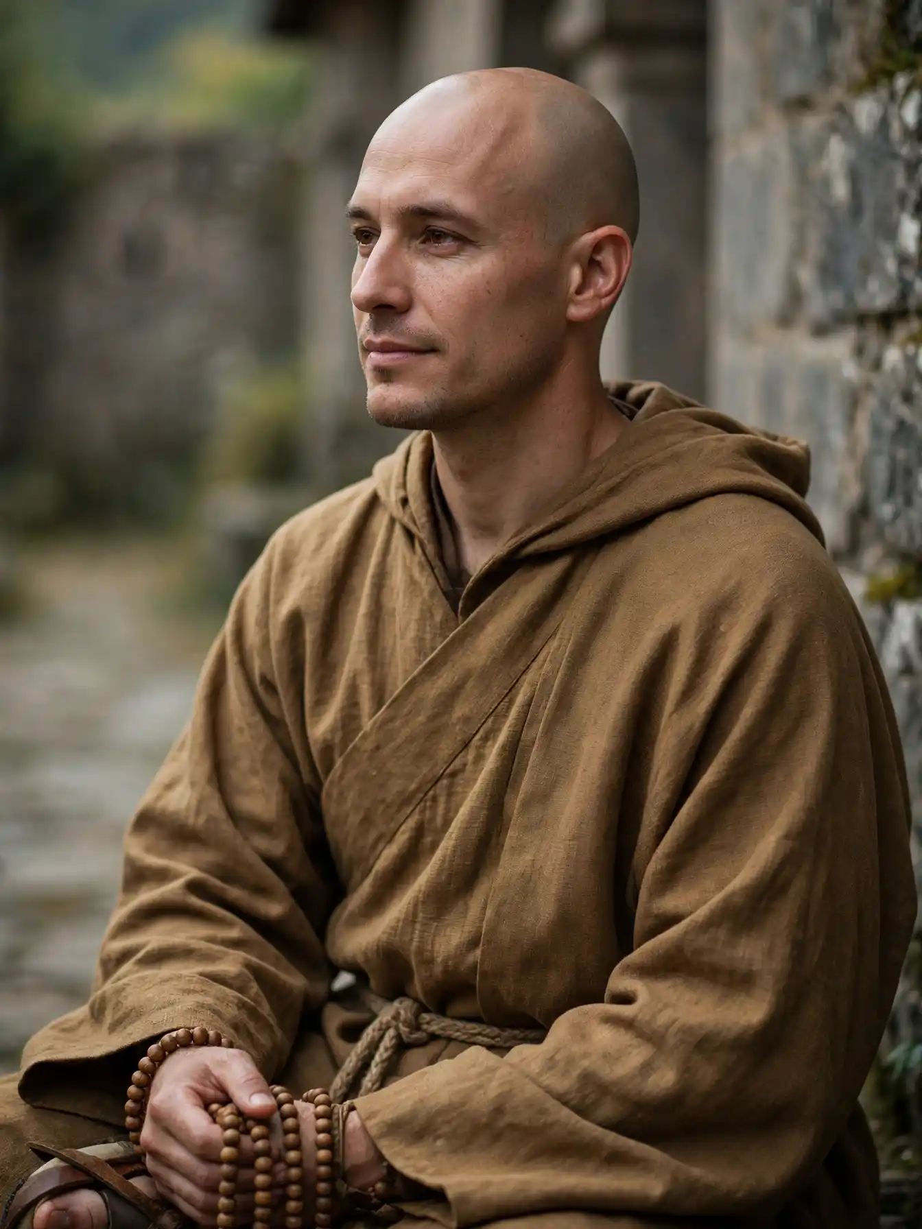 10 Bald Men Costumes That Steal the Show 7 The Monk