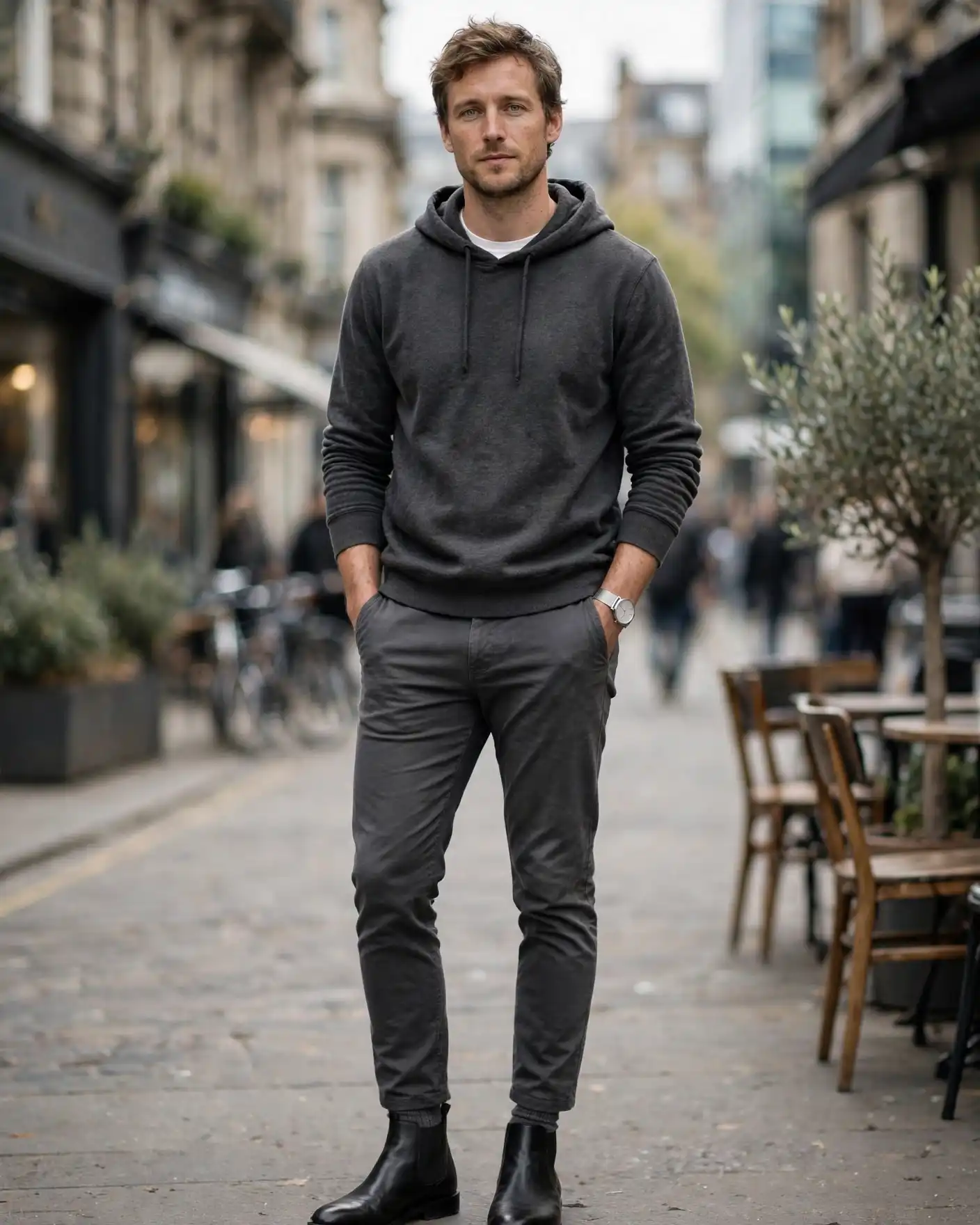 Men's Fall Hoodies for Effortless Autumn Style 3 The Monochrome Charcoal Stack