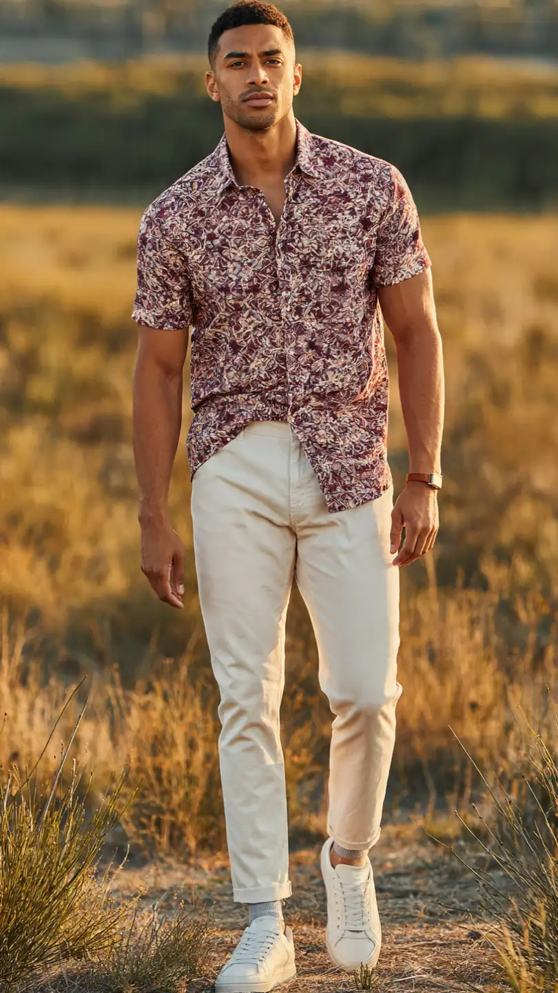 13 Mexican Outfits for Men That Blend Color and Culture 11 The Oaxacan Print Shirt — Pattern Done With Precision