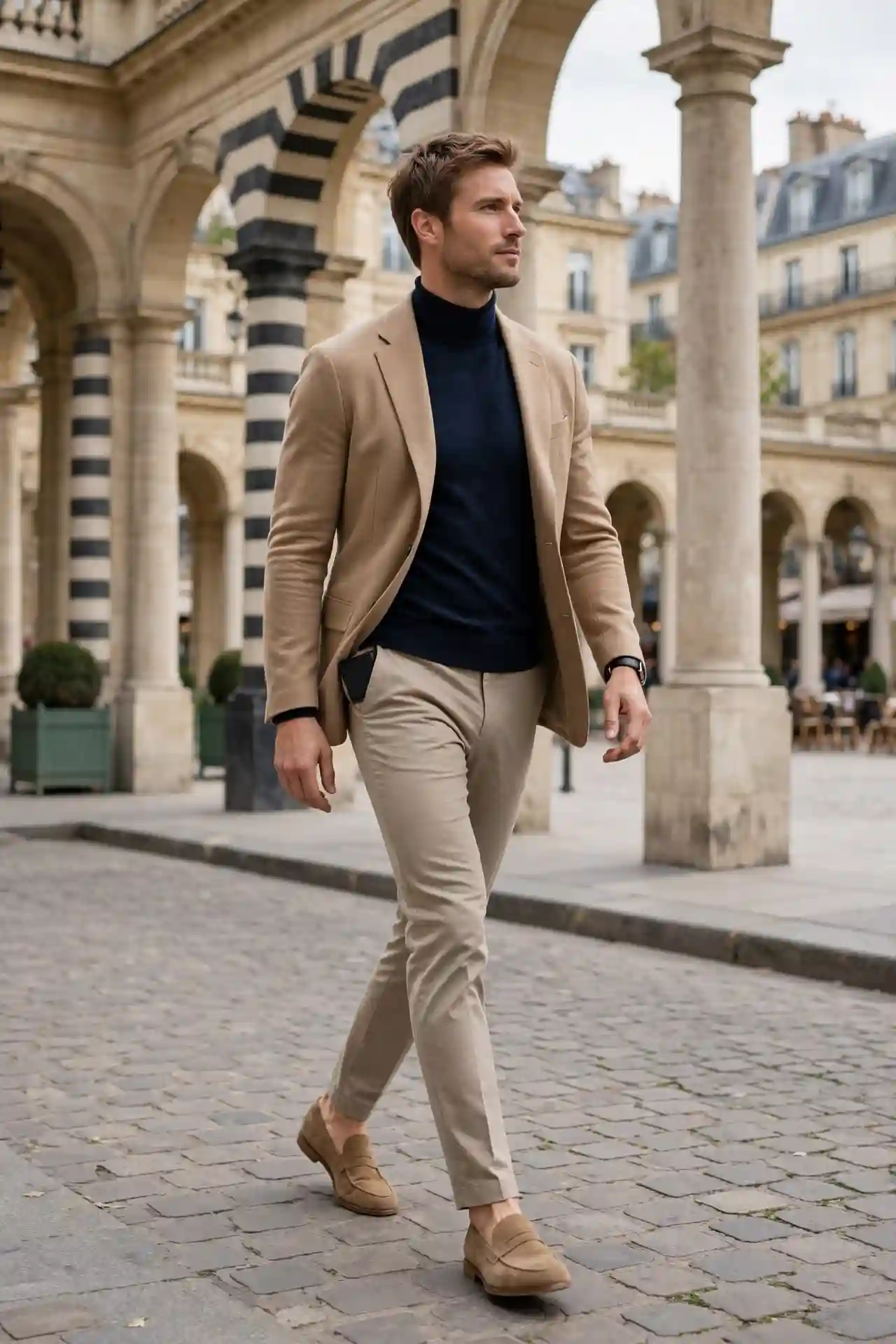 12 Paris Outfits for Men That Look Sharp Every Time 13 The Palais Royal Stroller — Refined Casual at Its Best