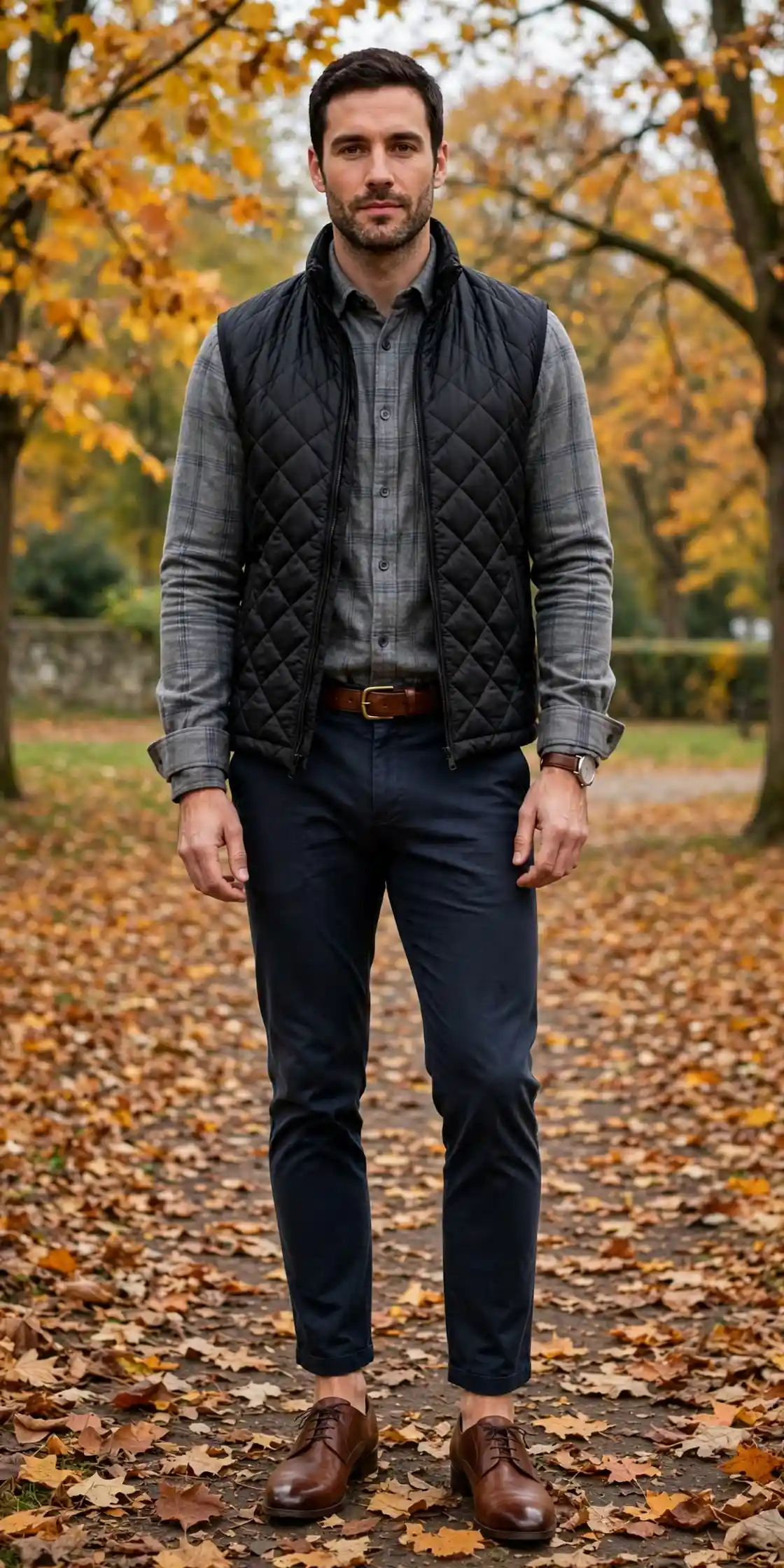 Men's Black Autumn Jacket: 9 Ideas for Every Day 6 The Quilted Gilet