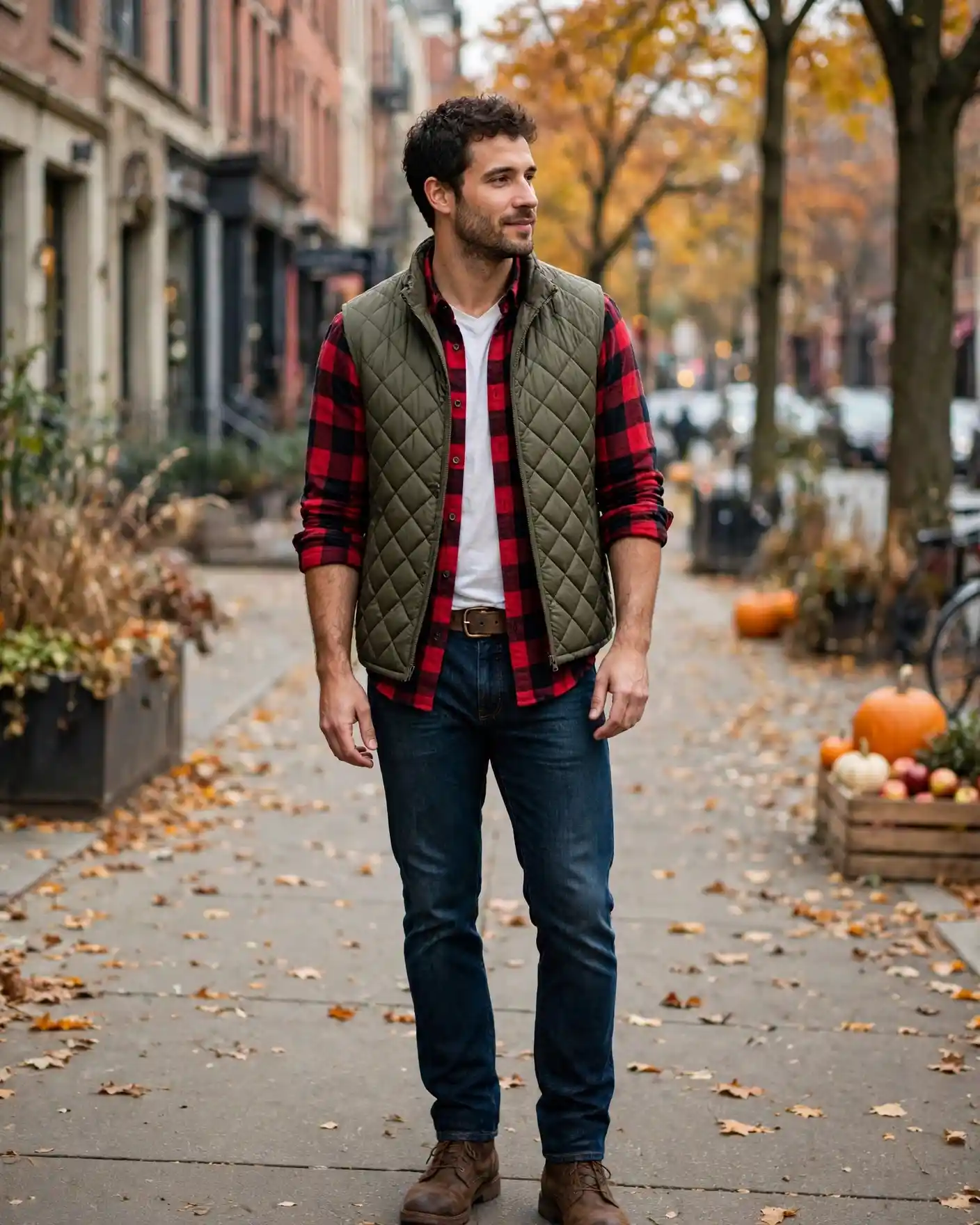 The Quilted Vest Over Flannel