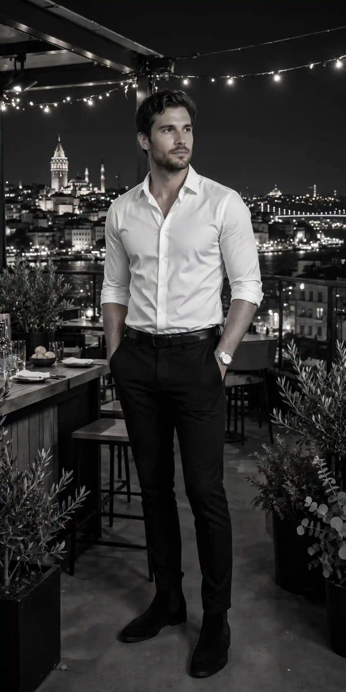 9 Turkey Outfits for Men for a Smart Travel Wardrobe 9 The Rooftop Bar Outfit — Istanbul After Dark