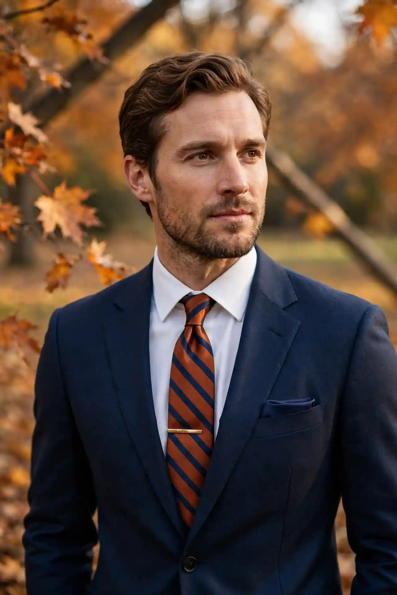 Men's Autumn Ties: 7 Ideas That Actually Elevate Your Outfit 10 The Rust Repp Stripe