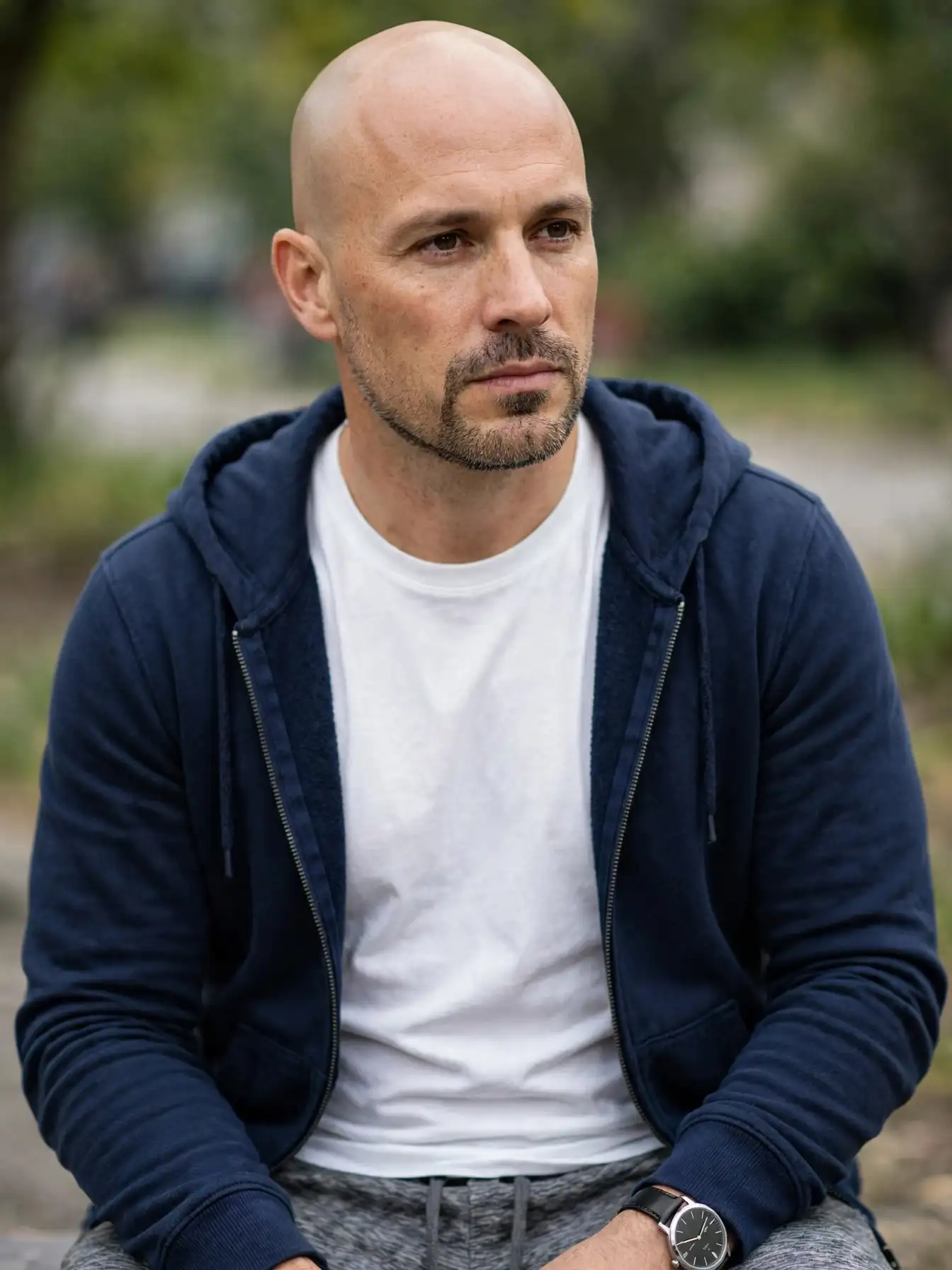 Bald Men with Goatee: 9 Confident Looks to Try 8 The Stubble Goatee