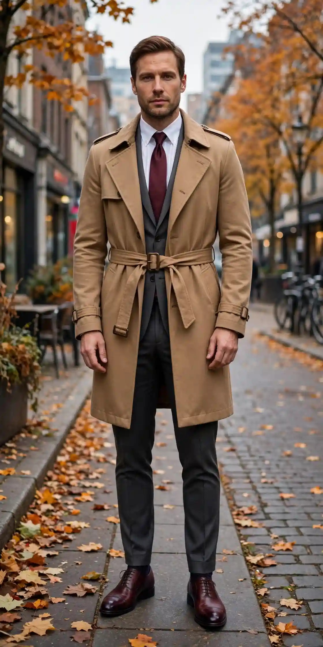10 Men's Fall Trench Coats for a Timeless Seasonal Look 7 The Tailored Beneath