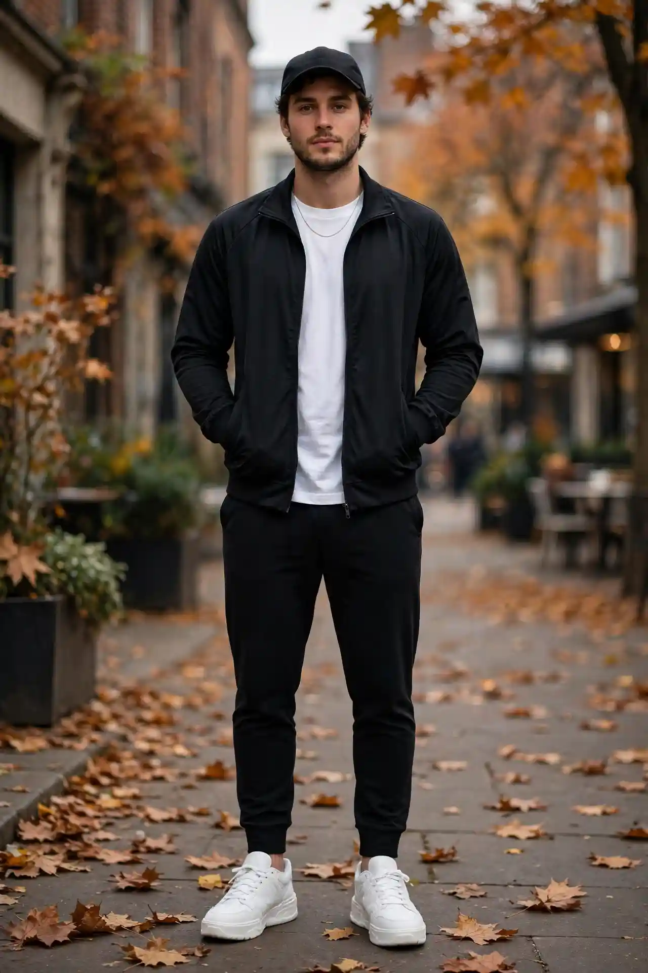Men's Black Autumn Jacket: 9 Ideas for Every Day 7 The Track Jacket