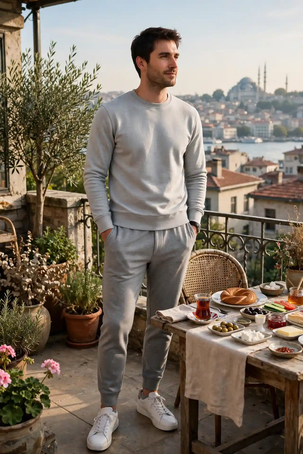 9 Turkey Outfits for Men for a Smart Travel Wardrobe 11 The Turkish Breakfast Outfit — Casual Morning Done Right