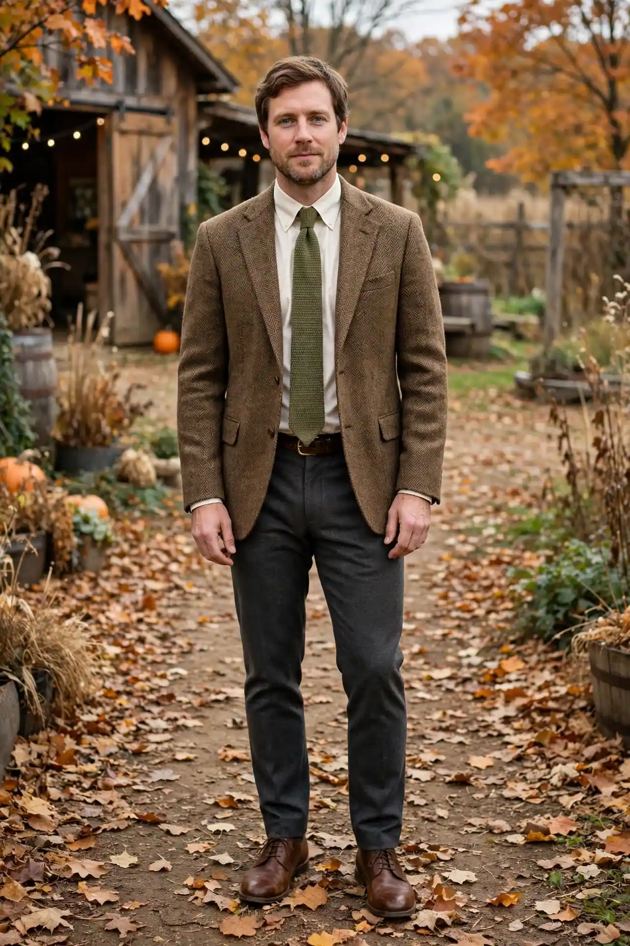 Men's Fall Wedding Outfits: 15 Ideas for Every Dress Code 5 The Tweed Blazer and Trousers