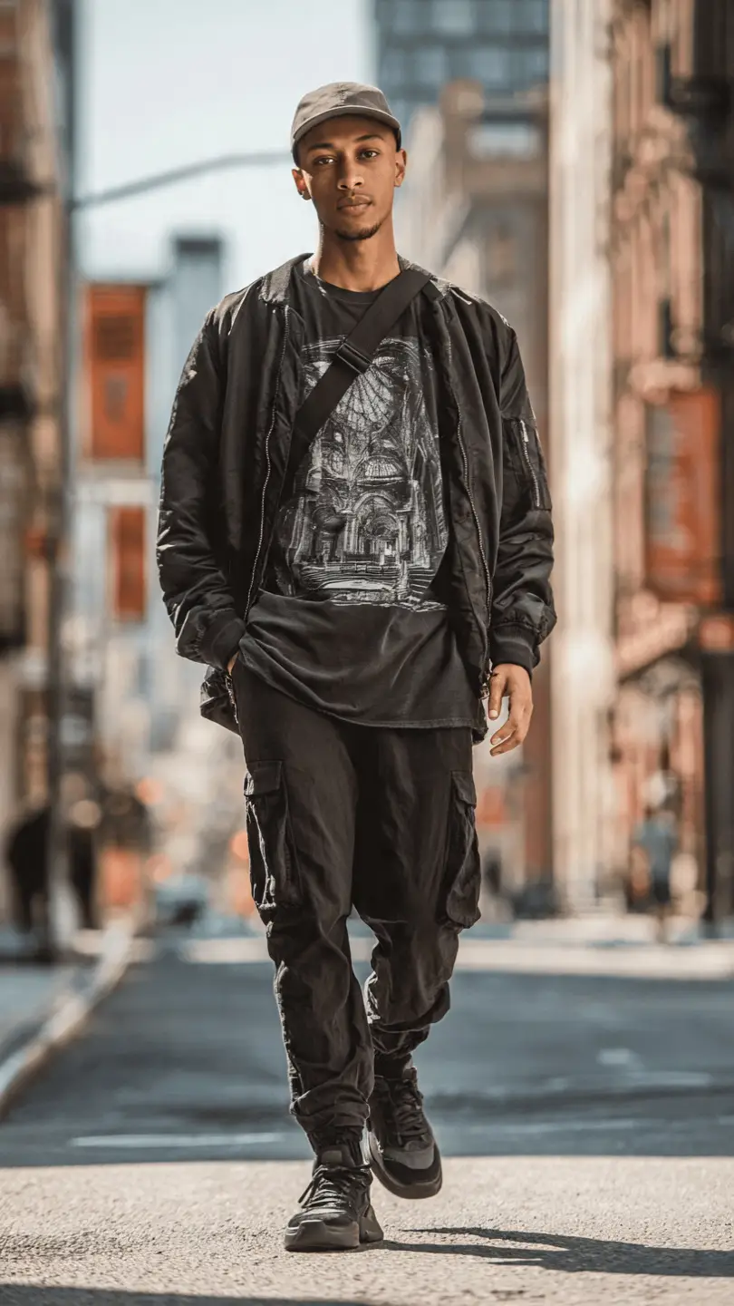 American Outfits for Men: 14 Ideas That Always Look Stylish 11 The Urban Streetwear American — New York Energy