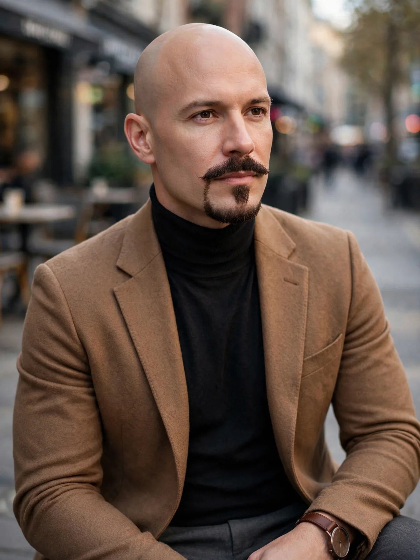 Bald Men with Goatee: 9 Confident Looks to Try 4 The Van Dyke