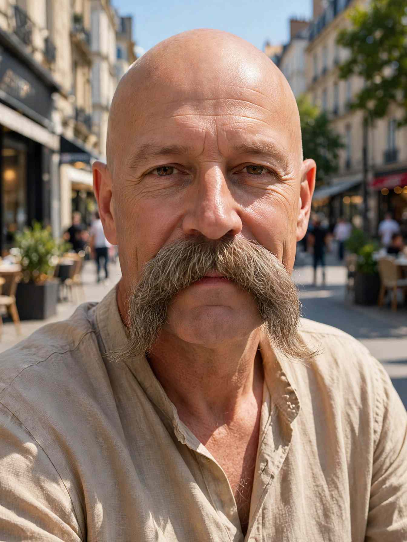 Bald Men with Mustache: 11 Timeless Style Ideas 5 The Walrus