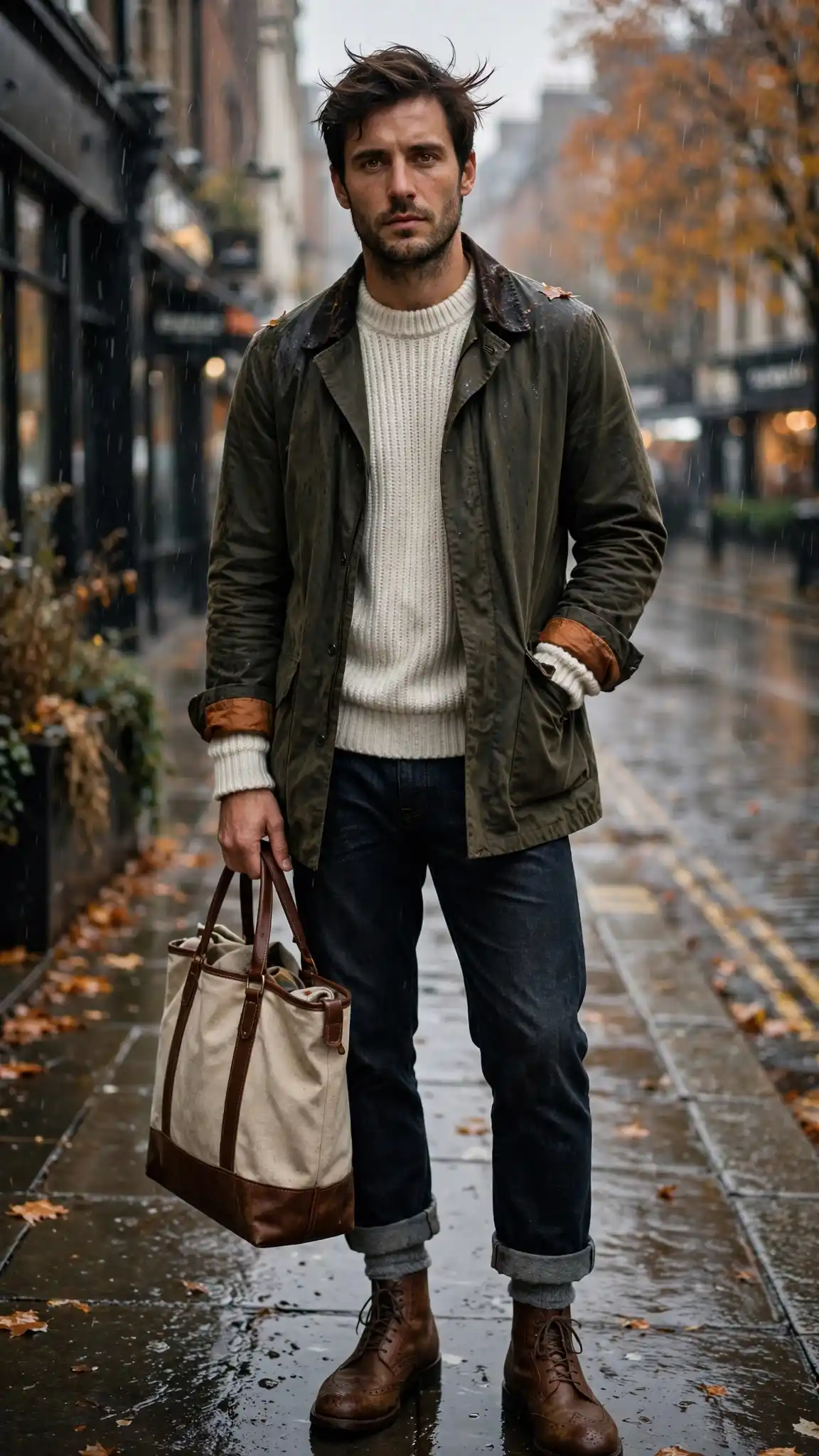Autumn Jackets for Men That Always Look Stylish 3 The Waxed Cotton Jacket