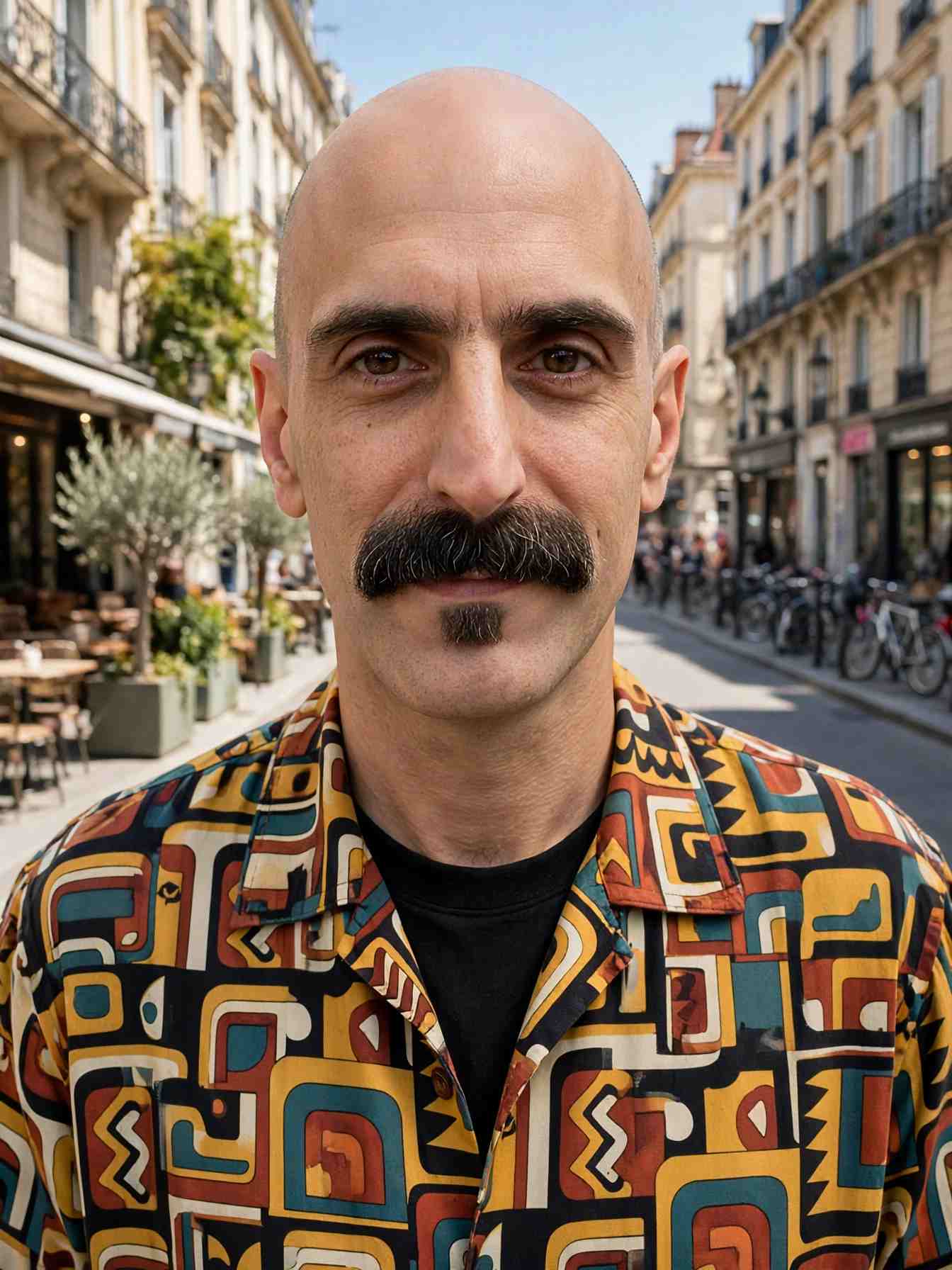 Bald Men with Mustache: 11 Timeless Style Ideas 12 The Zappa