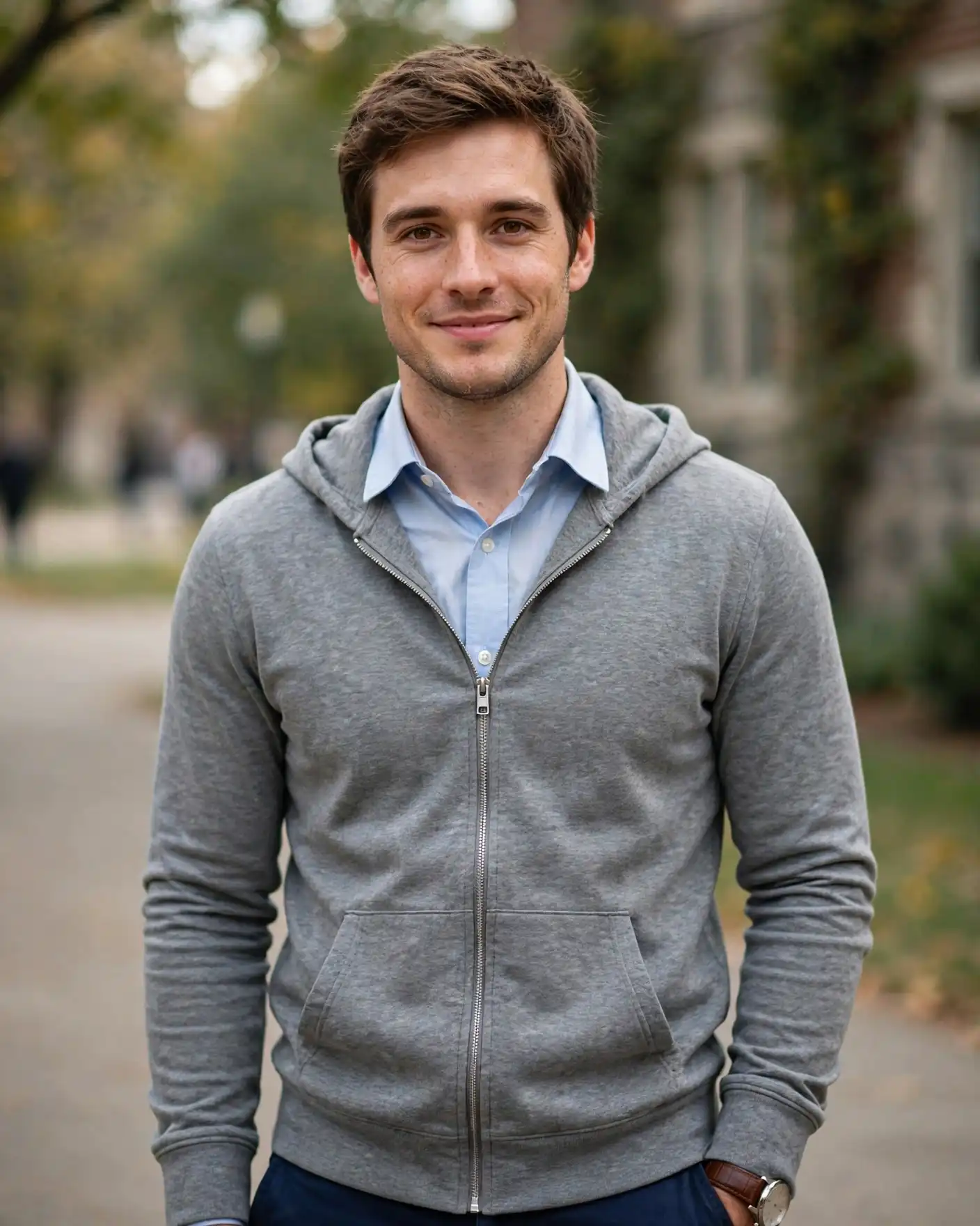 Men's Fall Hoodies for Effortless Autumn Style 5 The Zip-Up Over Oxford