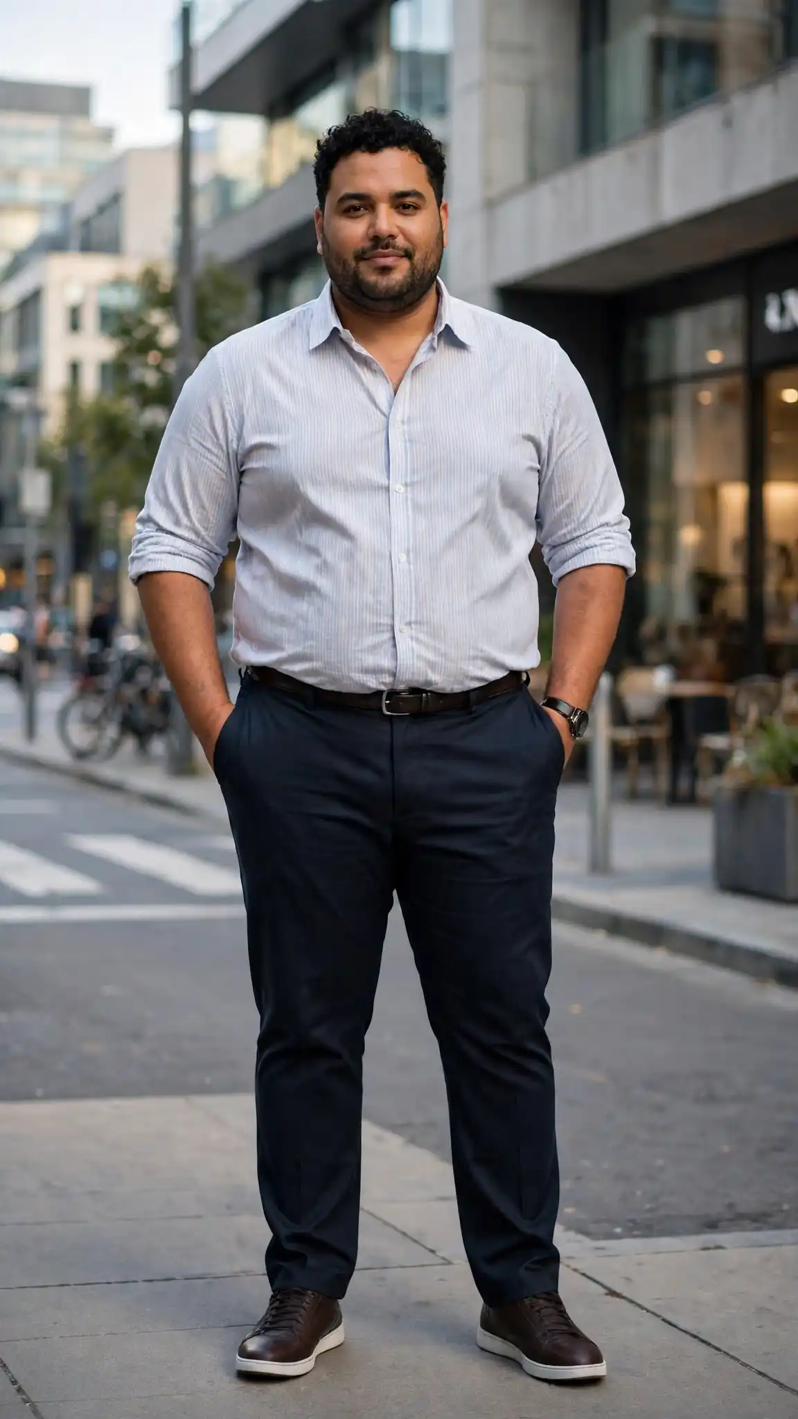 Are Vertical Stripes Better for Bigger Men