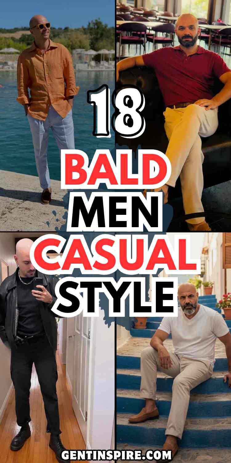 Bald Men Casual Style: 18 Ideas Real Guys Are Actually Wearing 1 Bald Men Casual Style