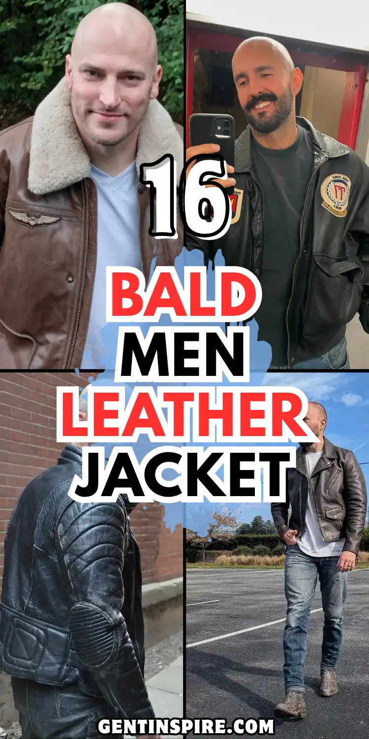 Bald Men Leather Jacket: 16 Ideas That Actually Work for Bald Men 1 Bald Men Leather Jacket