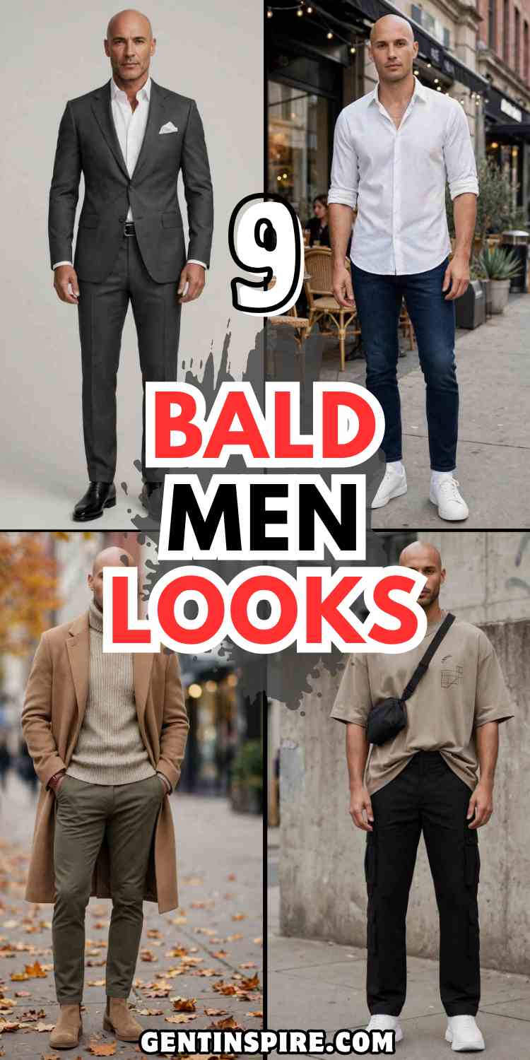 9 Bald Men Looks for a Sharp and Confident Style 1 Bald Men Look