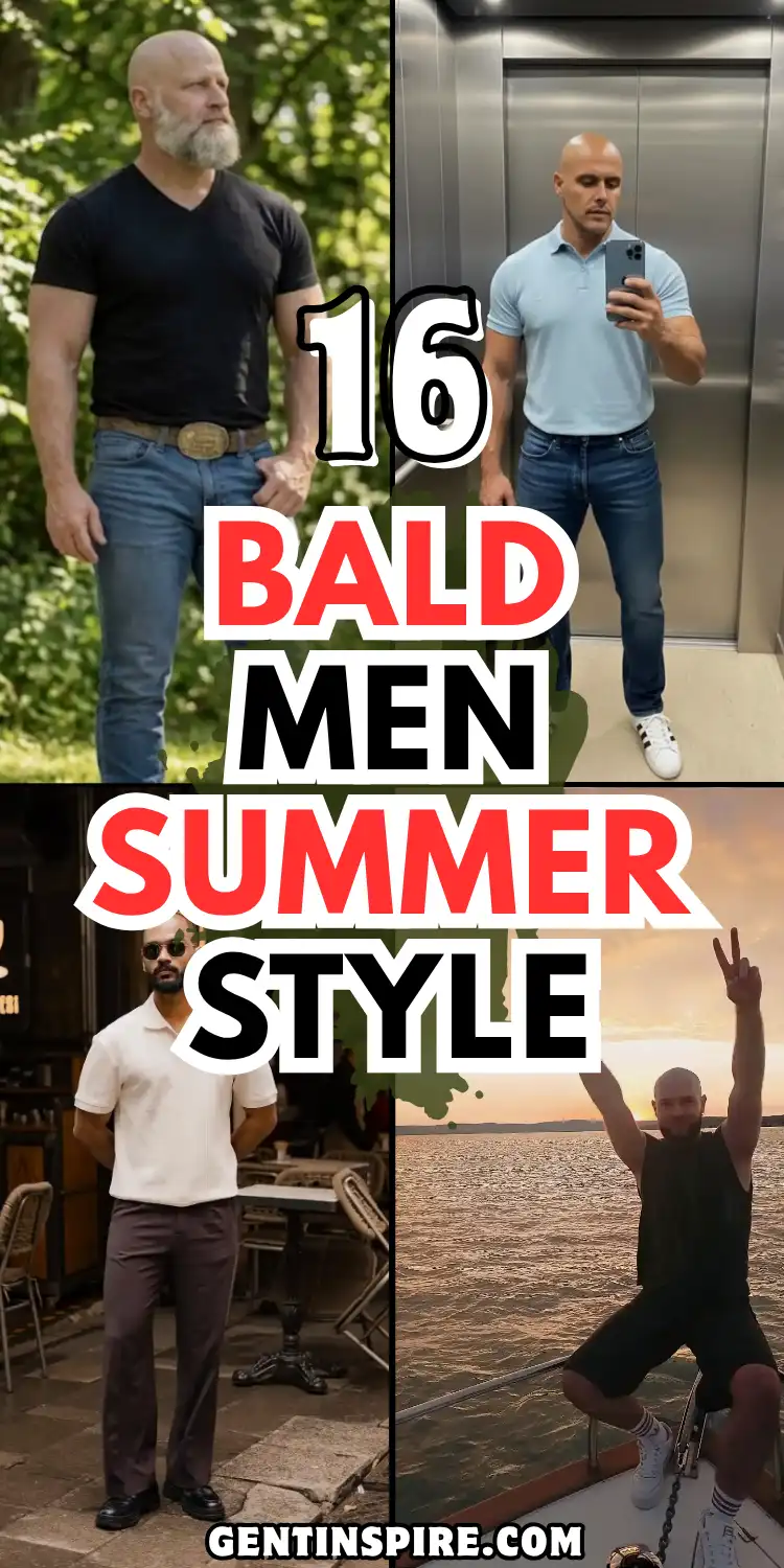 Bald Men Summer Style