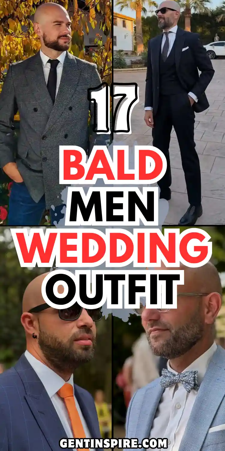 Bald Men Wedding Outfit
