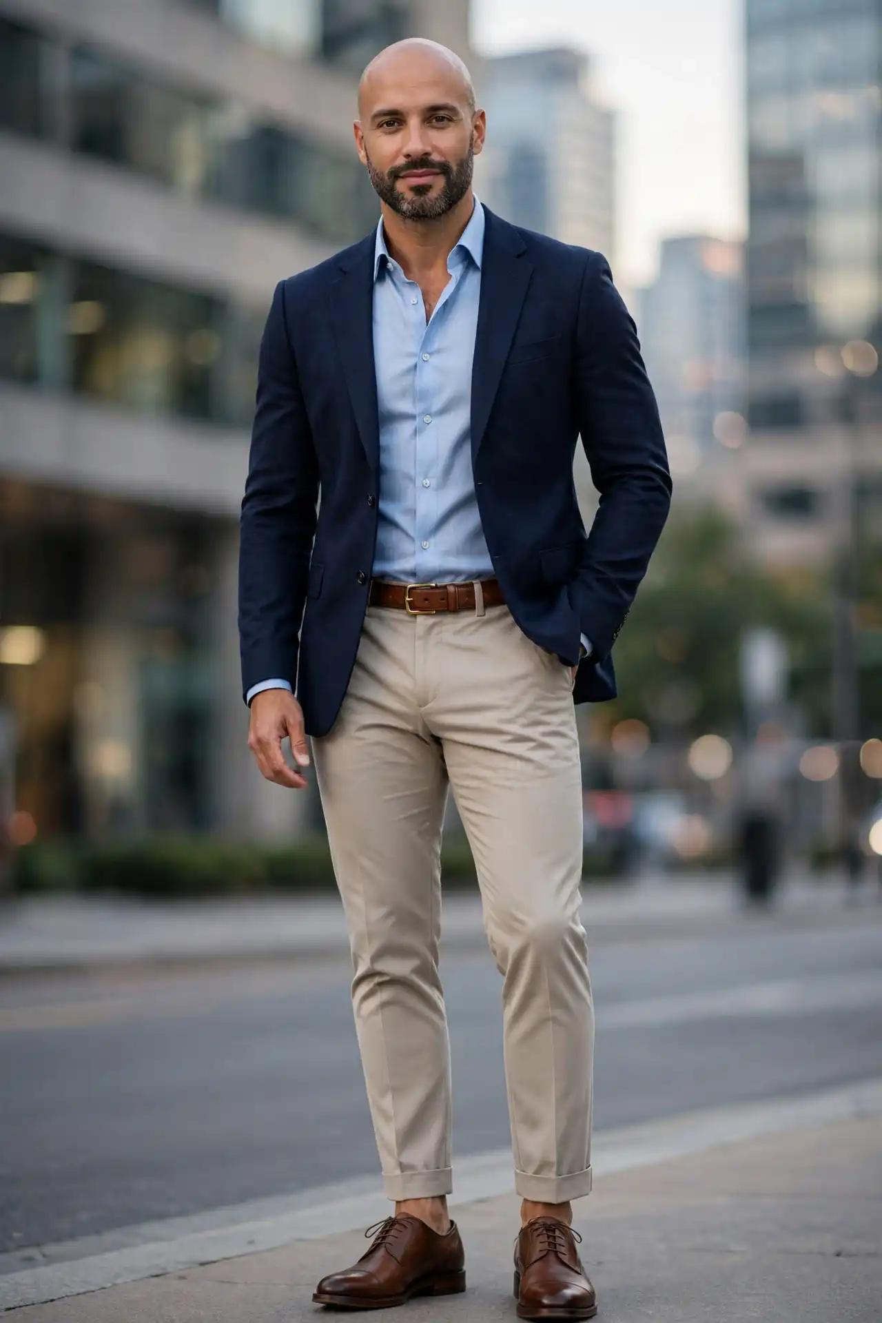 Bald Men Clothing Styles That Look Great 5 The Business Casual Command