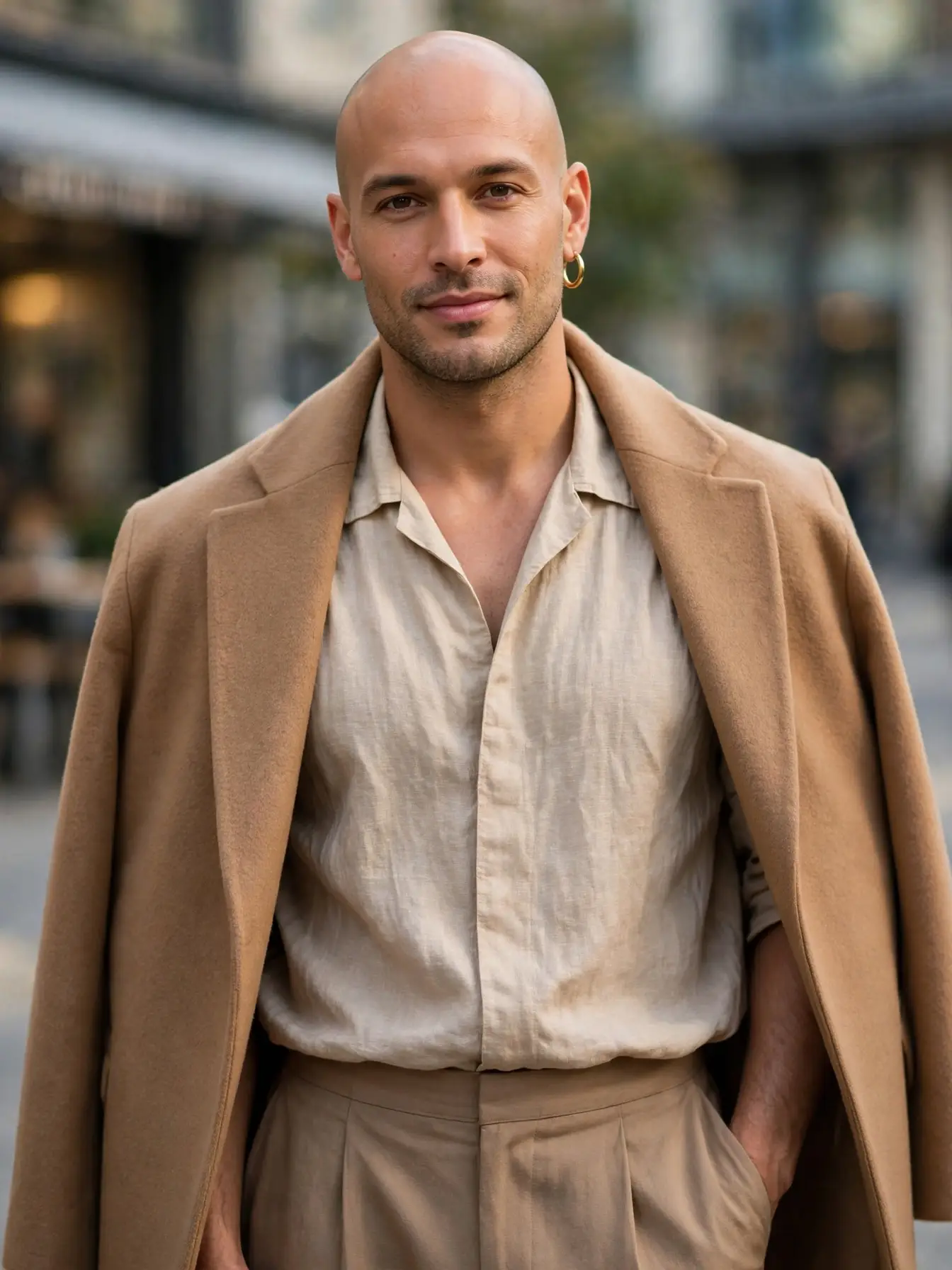 Bald Men Earrings: 8 Styles for a Bold Modern Look 3 The Gold Hoop