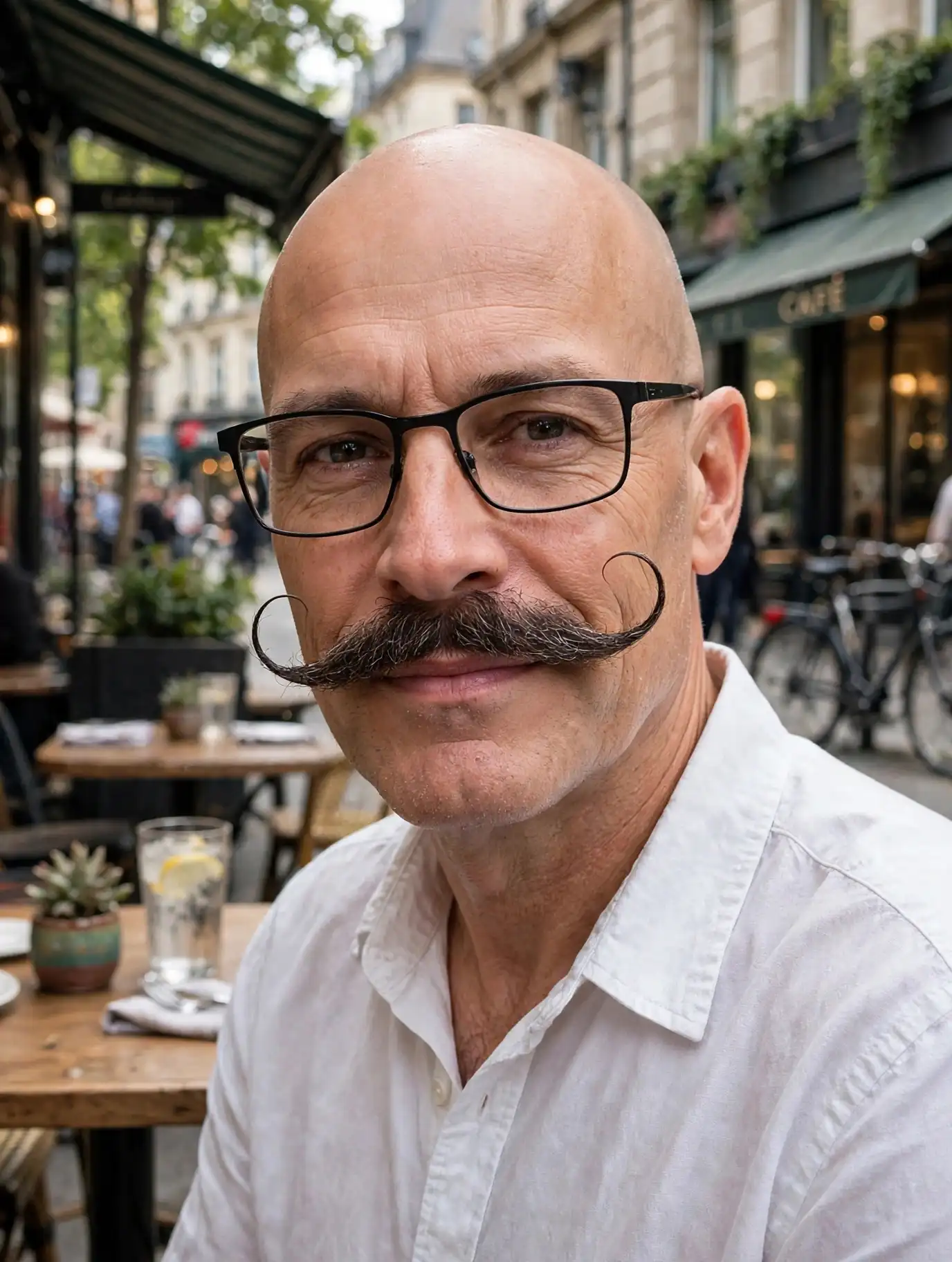 13 Bald Men Facial Hair Styles for a Sharp Appearance 10 The Handlebar Mustache