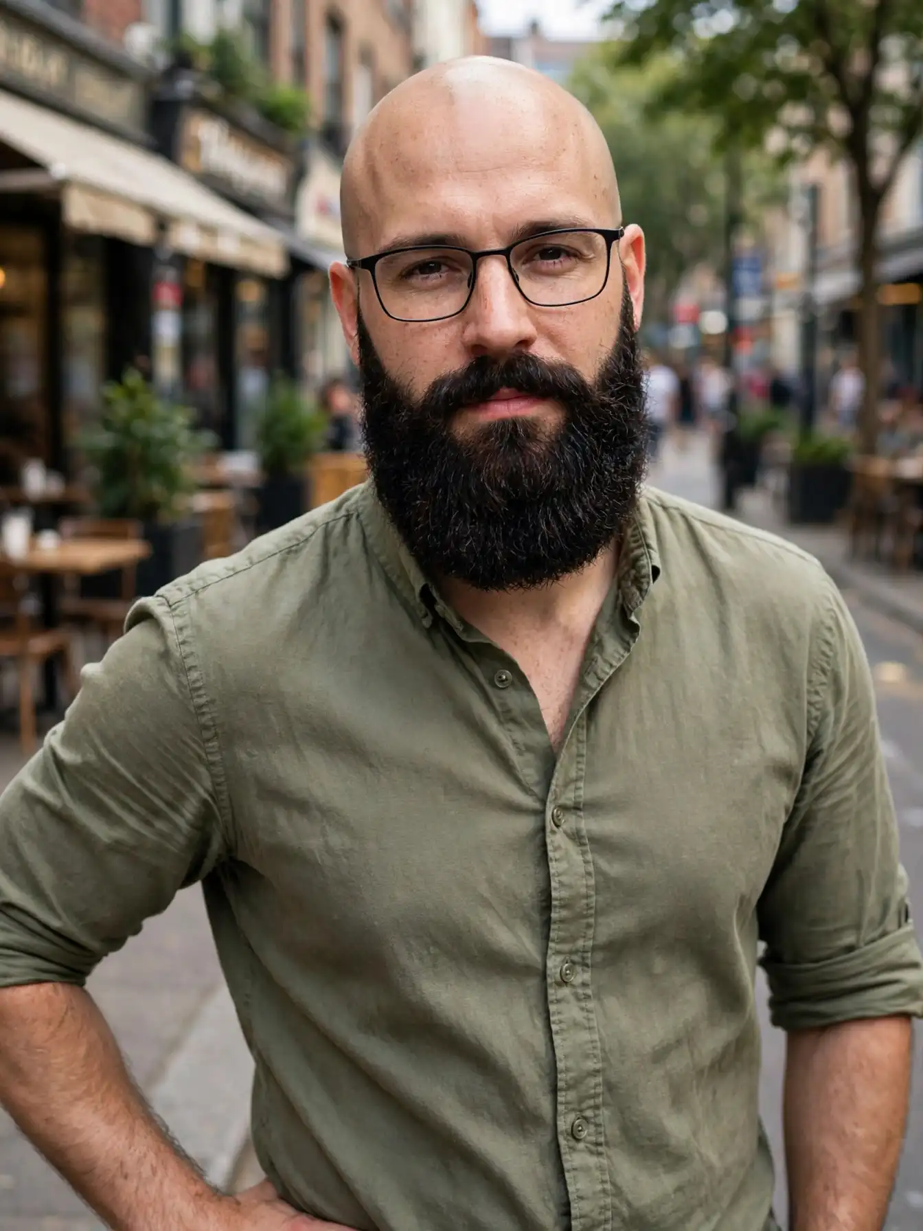 13 Bald Men Facial Hair Styles for a Sharp Appearance 2 The Heavy Full Beard