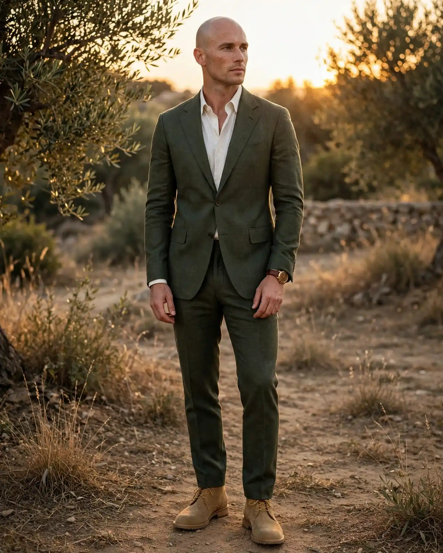 The Olive Green Suit
