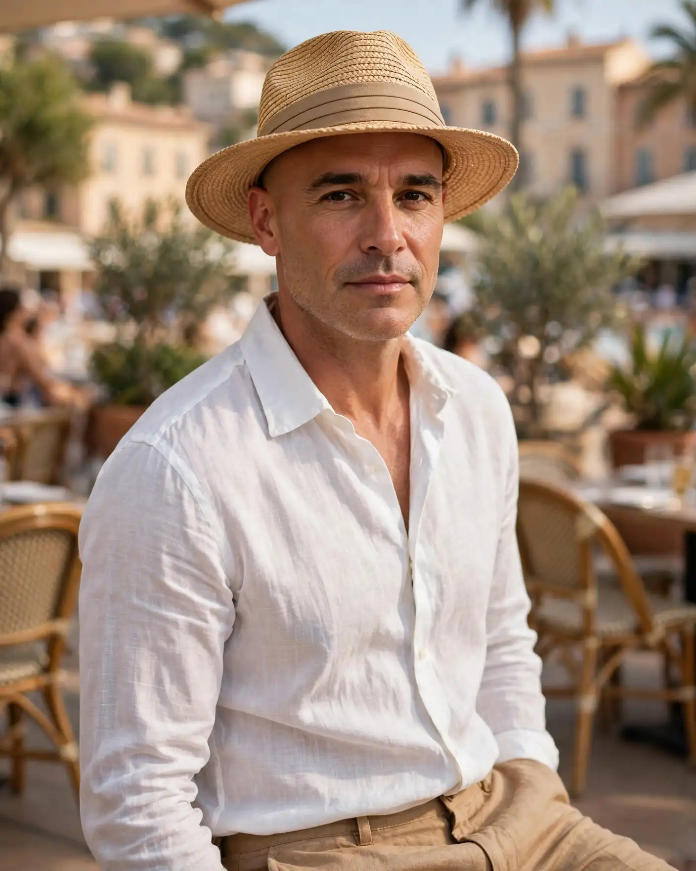 11 Bald Men Cap Ideas for a Stylish Look 10 The Straw Hat