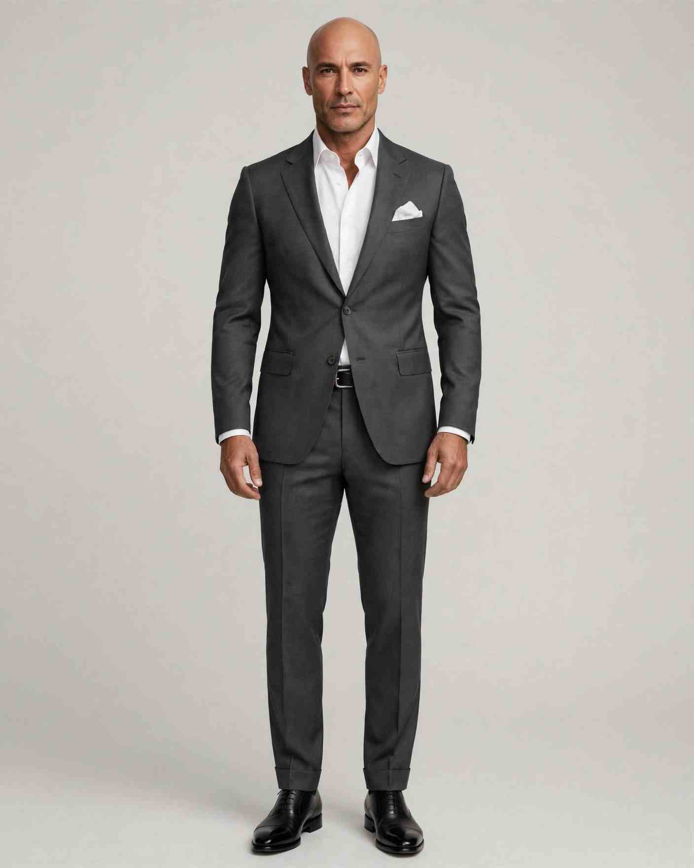 9 Bald Men Looks for a Sharp and Confident Style 4 The Tailored Statement