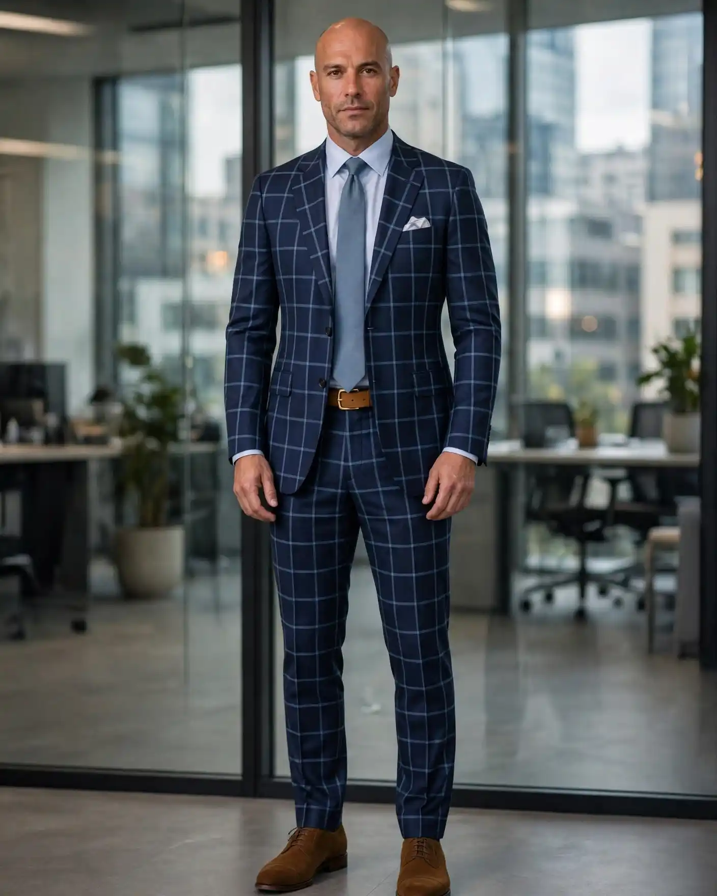 The Windowpane Check Suit