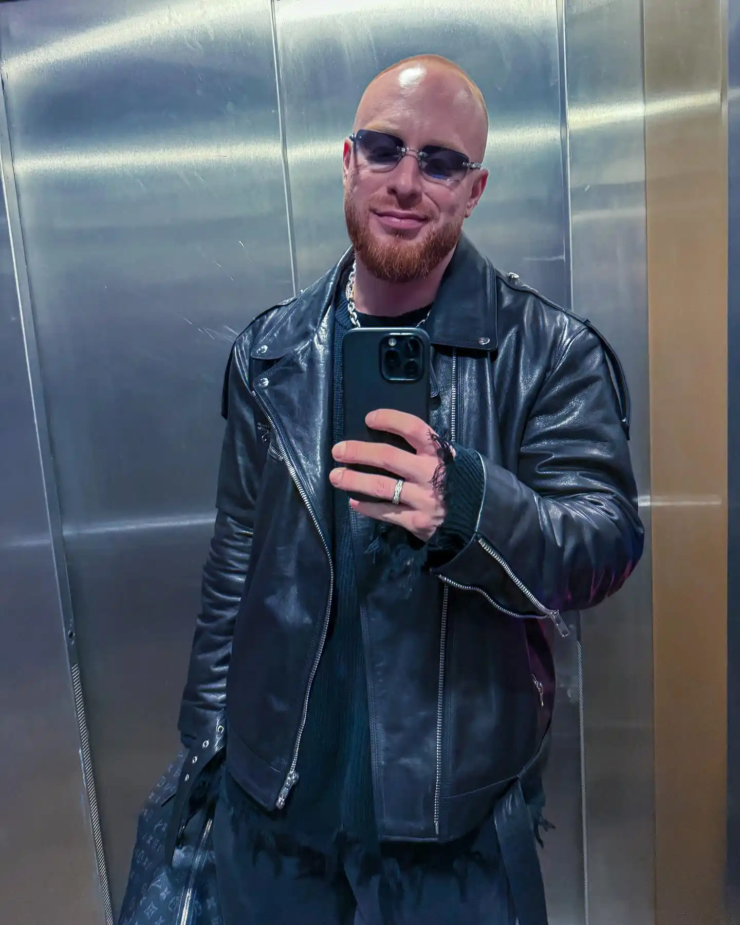 Bald Men Leather Jacket: 16 Ideas That Actually Work for Bald Men 13