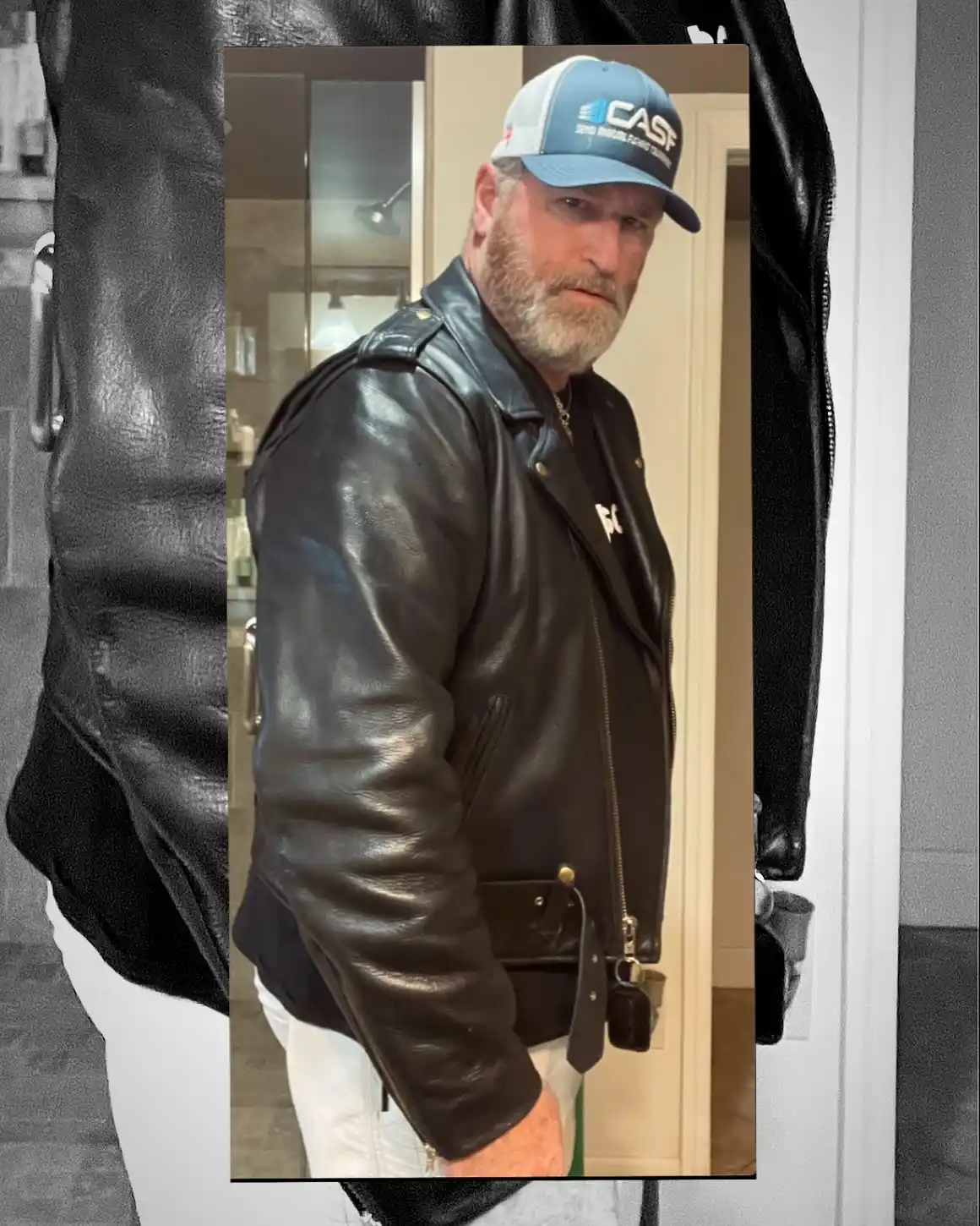 Bald Men Leather Jacket: 16 Ideas That Actually Work for Bald Men 11 leatherhunter58 1740830719