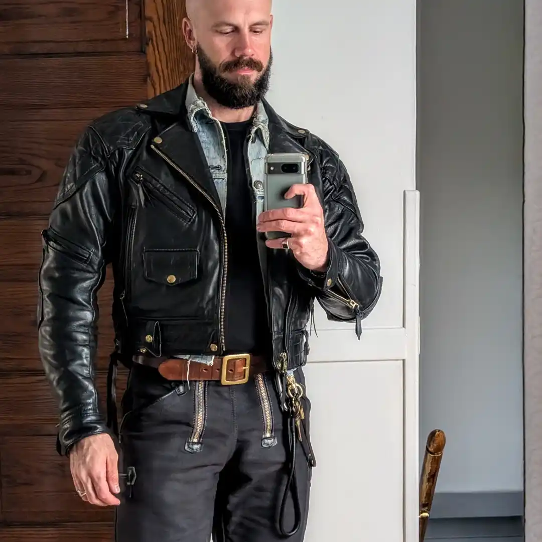 Bald Men Leather Jacket: 16 Ideas That Actually Work for Bald Men 12 lthrbeast 1778413327 3