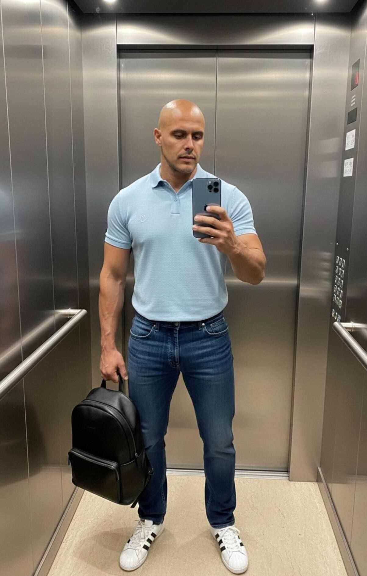 Bald Men Casual Style: 18 Ideas Real Guys Are Actually Wearing 18 sexy bald men 1767804682 1 e1787136998477