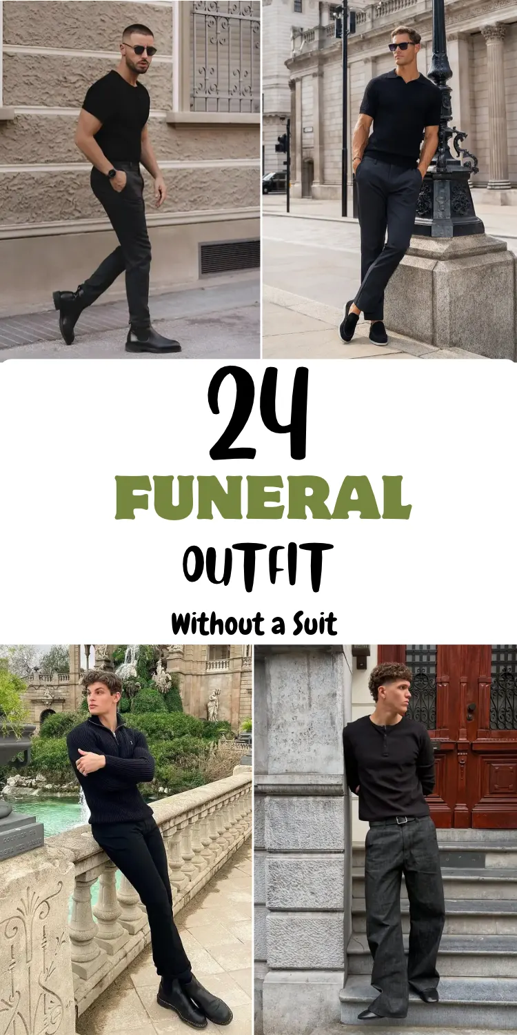 24 Funeral Outfit Without a Suit Looks That Are Dark, Simple, and Sharp 1 Funeral Outfit Without a Suit