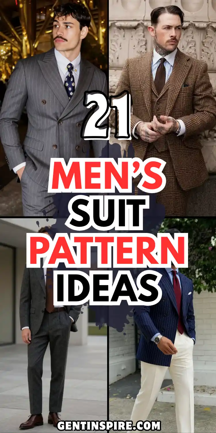 21 Men's Suit Patterns Ideas: Styles Every Man Should Try 1 Mens Suit Patterns
