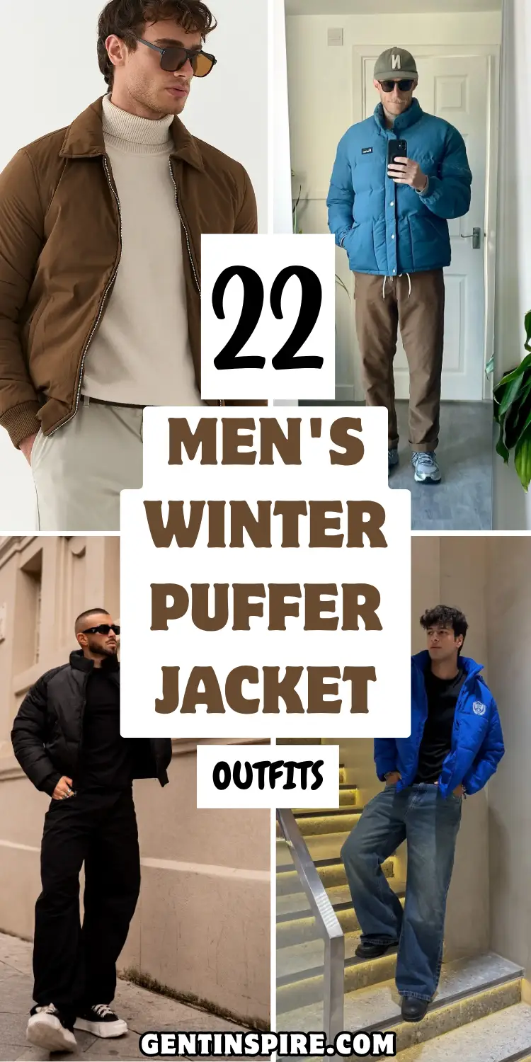 22 Men's Winter Puffer Jacket Outfits That Don't Look Like Everyone Else's 1 Mens Winter Puffer Jacket 1