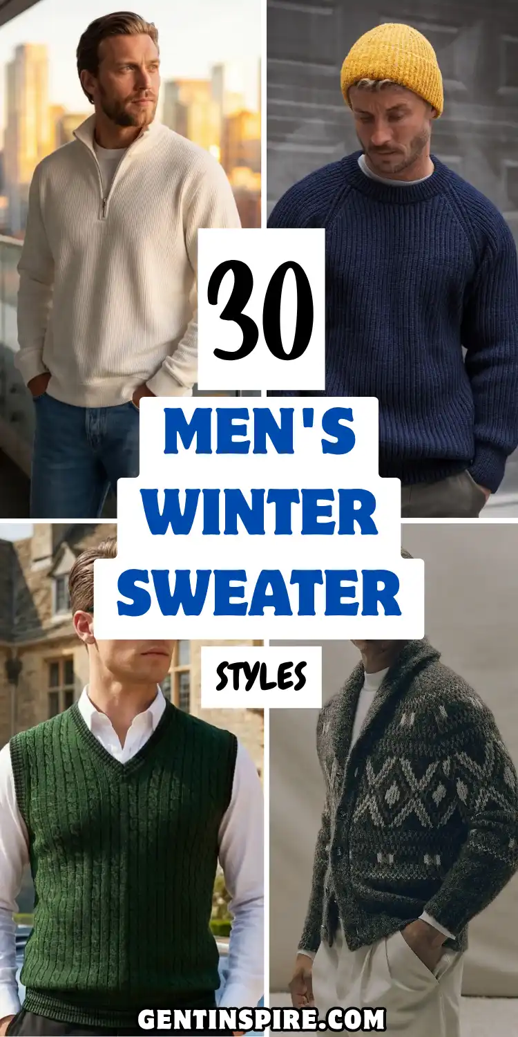30 Men's Winter Sweater Styles Worth Copying This Season 1 Mens Winter Sweater