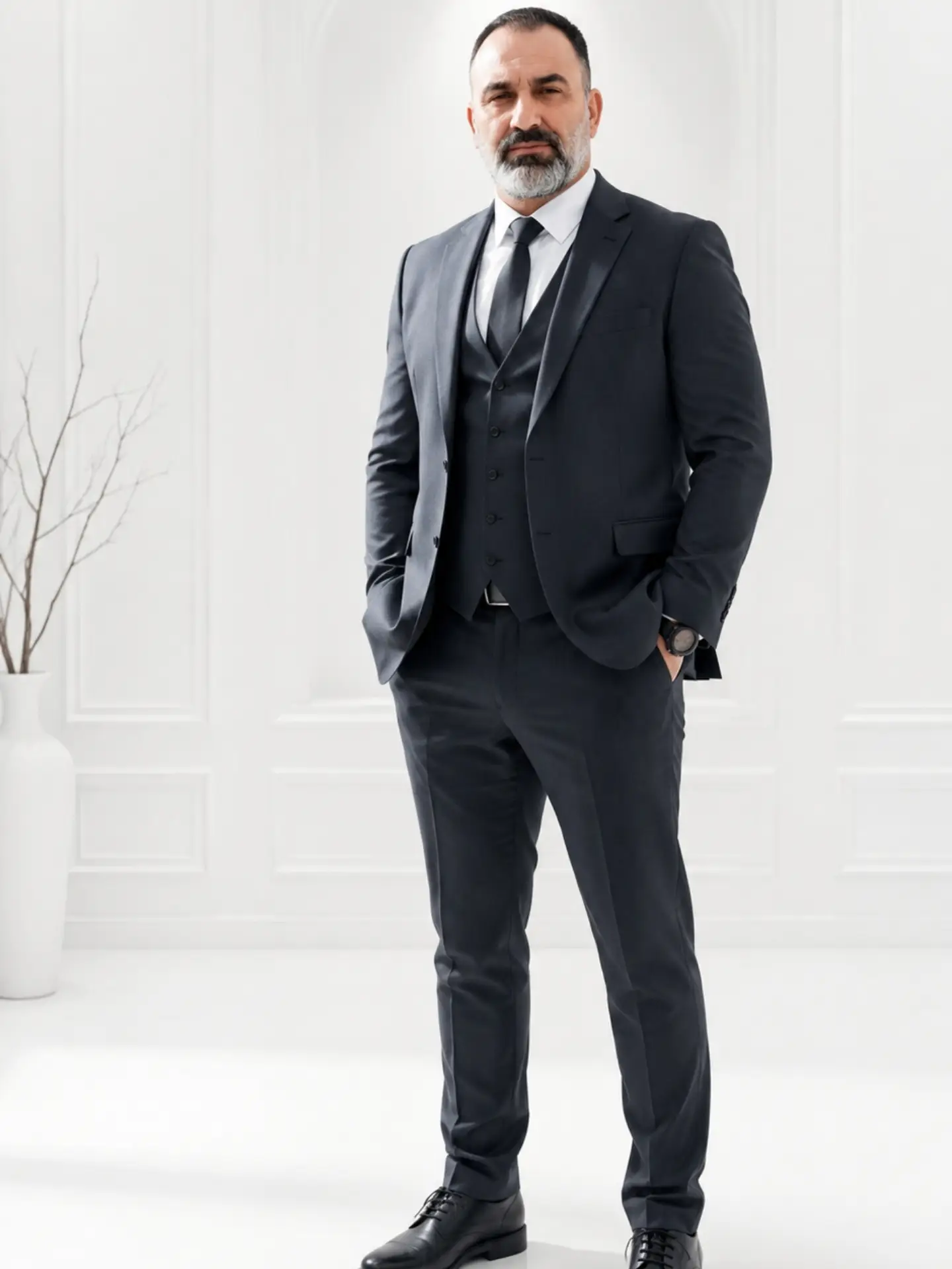 22 Funeral Outfits for Tall Men, From Overcoats to Shoes 21 alaii bakhteari 1785992731