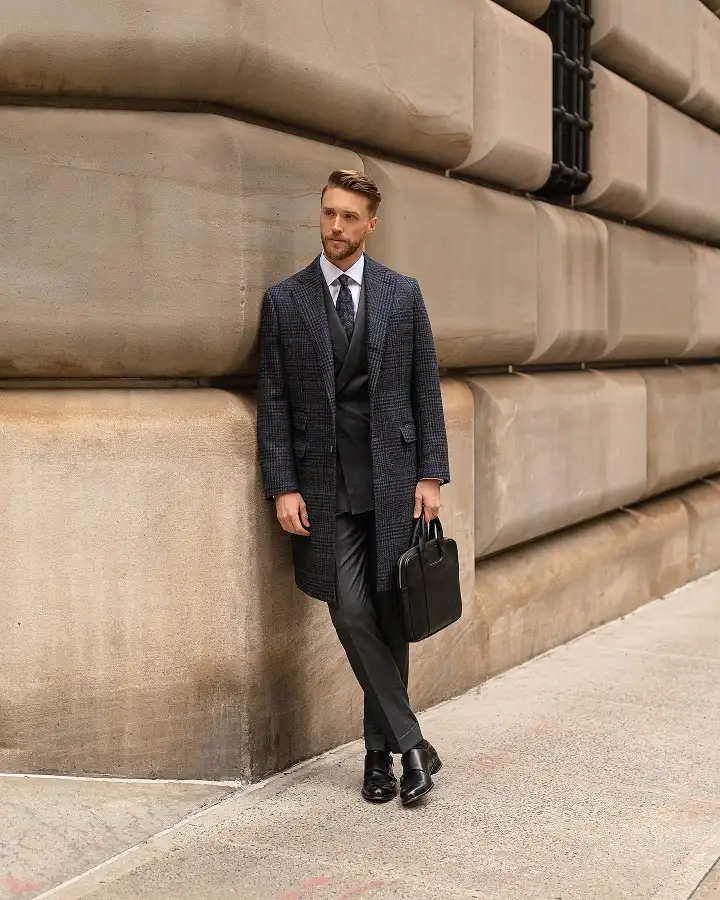 25 Men Winter Formal Outfit Ideas With Overcoats, Suits and Smart Layers 4 benbrewster 1673017600