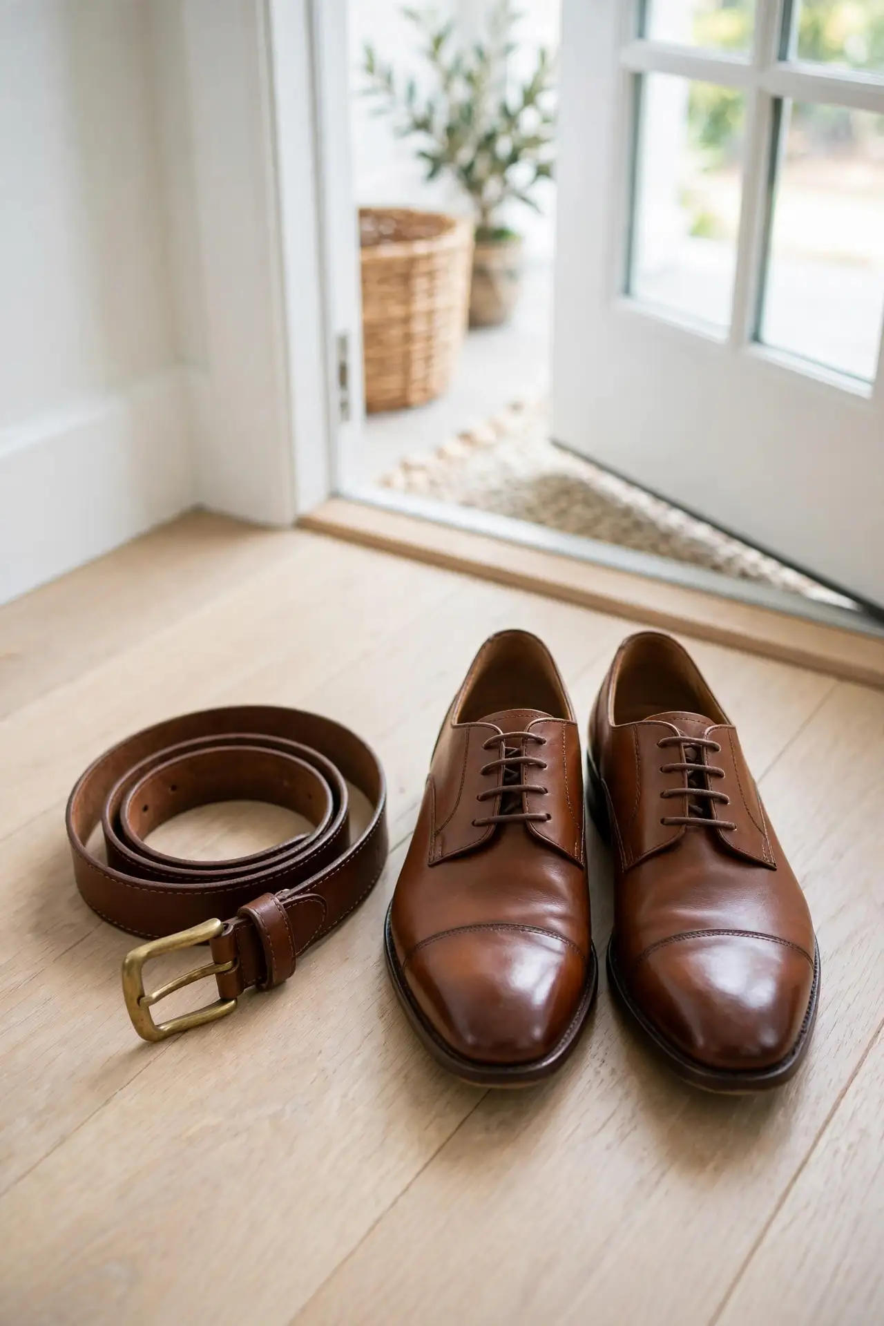 Match your belt to your shoes