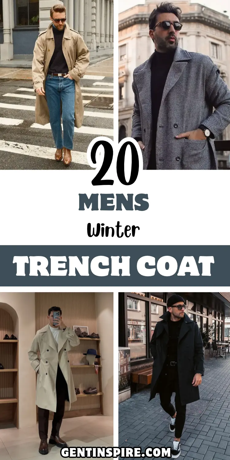 Men Winter Trench Coat: 20 Looks You Can Copy Right Now 1 Men Winter Trench Coat