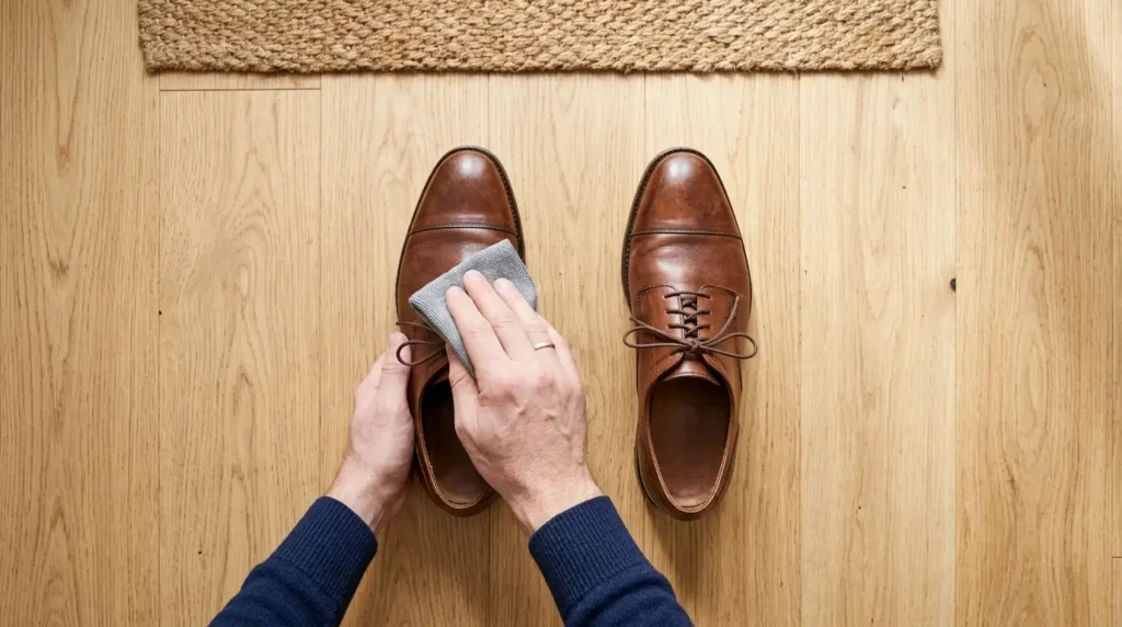 Men Who Stay Respected into Their 80s Quietly Do These 10 Things Every Day 6 Wipe your shoes clean before you leave