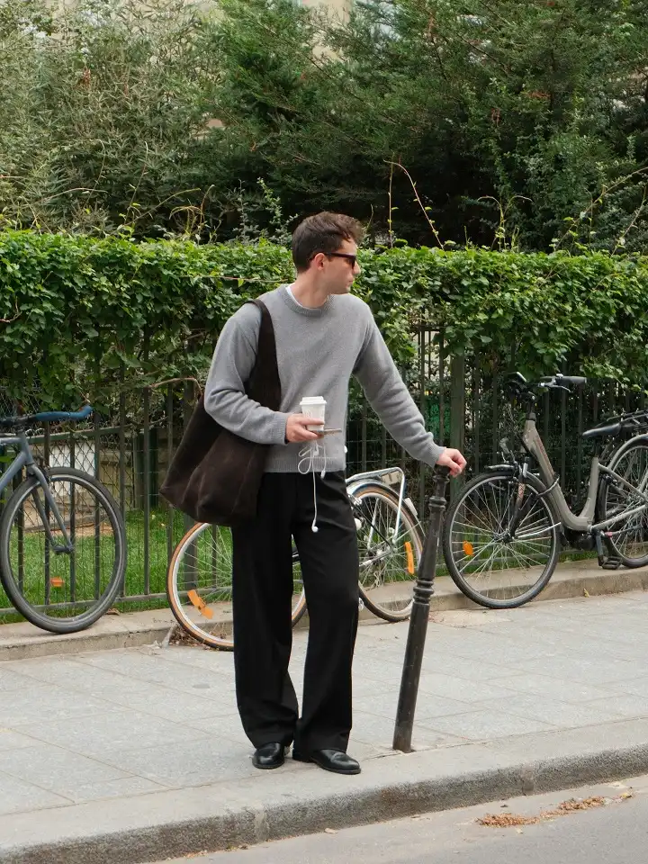 Men Winter Trousers: 23 Outfits, From Tweed and Corduroy to Wide Leg Black 5 adelathestudio 1760454129